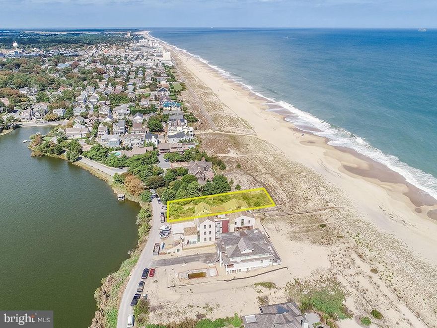 Ultra rare opportunity to purchase a building lot on East Lake Drive - the most coveted location all along the Delaware coast. Enjoy stunning ocean sunrises and Silver Lake sunsets from this nearly half acre lot. Property is not subject to City of Rehoboth Beach building code or adjacent HOA building restrictions. +/-0.45 acres is to be subdivided from 2 Penn Street, creating the approximately 75 ft x 250 ft building lot.