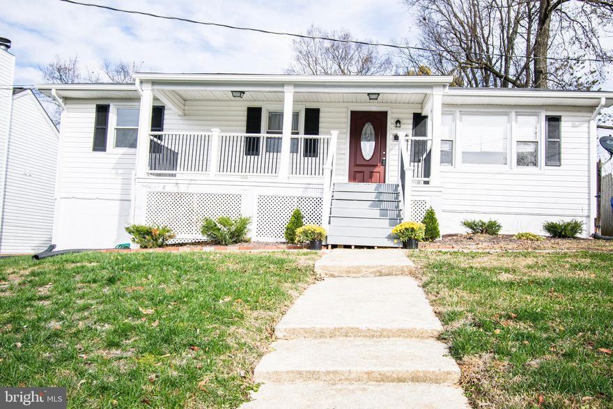 Beautifully renovated  Rancher in quaint town of Brunswick! This home offers 3 Bedrooms and a full bath on the upper level.  Gleaming Hardwood throughout! Kitchen has granite countertops, island, new cabinetry, stainless steel appliances and adjoining dining area. Fully finished lower level features a spacious rec room, large laundry/mud room, full bath and two additional rooms that can serve as a 4th and 5th bedroom.Flat rear yard with patio area and privacy fencing. Sit on your front porch and take in the scenic views. Conveniently located close to MARC train and commuter routes!