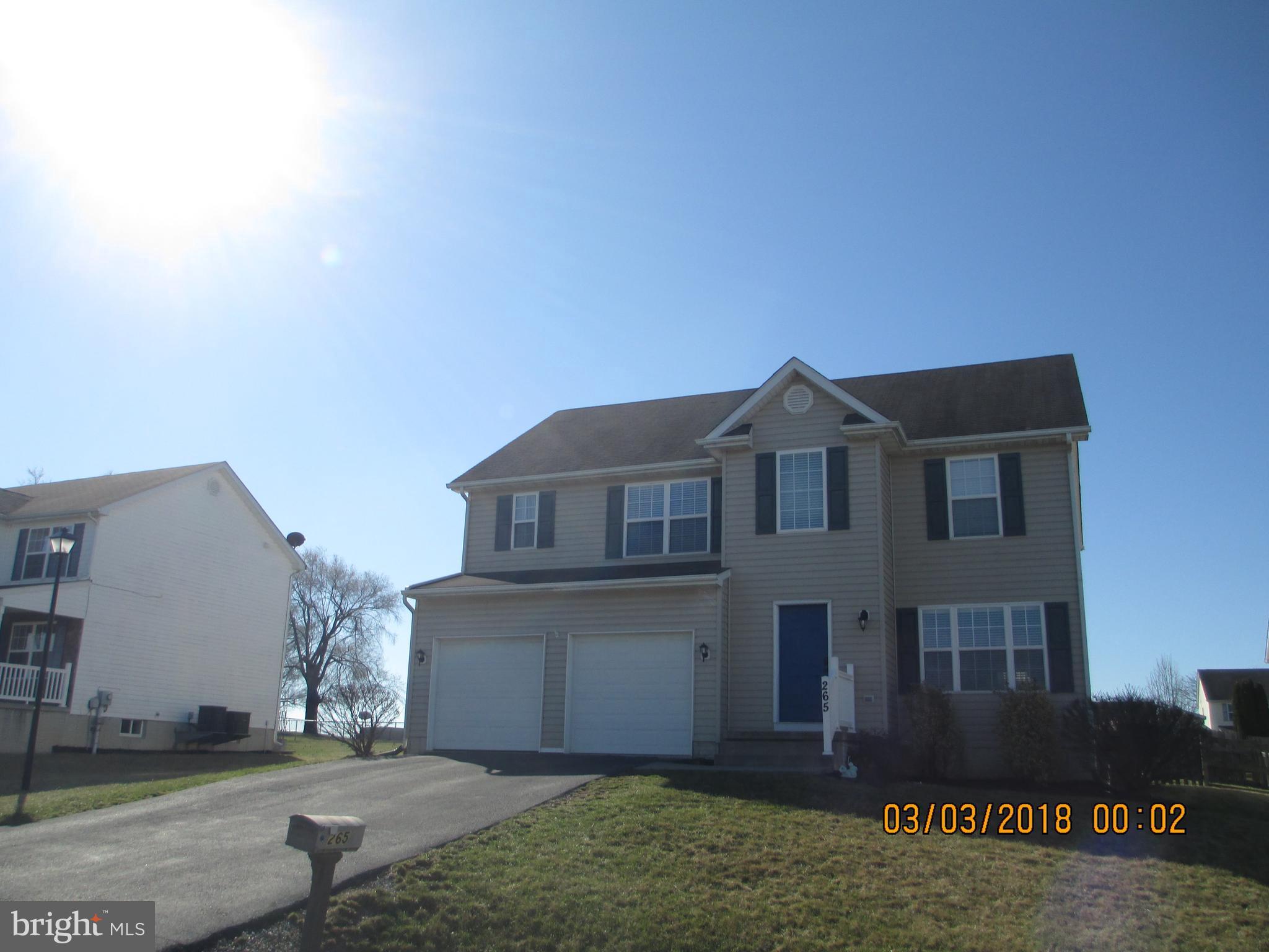 Gorgeous Colonial home with 4 bedrooms, 2.5 baths, living room, dining room, breakfast nook and kitchen. Radon has already been mitigated. This home is located on .2 acres in a quiet desirable neighborhood just minutes from The MARC Train, I 81, Proctor and Gamble, Martinsburg, Inwood, shopping and great restaurants. MUST SEE TO BELIEVE THE WONDERFUL SHAPE THIS HOME IS IN!!!