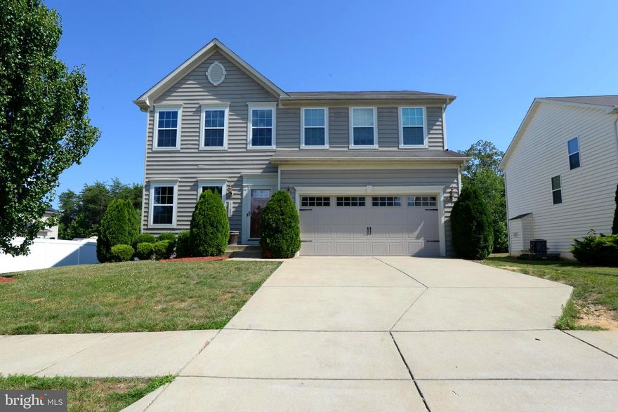 Backup offers are accepted..  Beautiful 3 level colonial, 5 bedrooms, 2 full bathrooms, 2 half bathrooms, 2 car garage, finished basement, and a beautifully landscaped yard. The community has a 12th hole Golf course, Community pool, playgrounds & recreation center.  Spacious formal living as you enters the front door with a half bath.  Roomy family room off the open Kitchen with beautiful black appliances and lots of cabinet space.  Morning room off the kitchen.  Spacious fenced in backyard, with a deck, perfect for entertaining guests.  The Upper level, 4 spacious bedrooms, 2 full baths. Laundry conveniently located on the upper bedroom level. The master suites have a walk-in closet, ceiling fan, double vanities, a soaking jacuzzi tub & separate shower. Basement offers a spacious finished recreation room perfect for entertaining, 5th bedroom and half bathroom.  The family dog will be in a cage in the garage.  Minutes from newly built High School, an easy commute to Washington DC, National Harbor and near the Southern Maryland Blue Crabs Baseball Stadium! Nearby restaurants, shopping and entertaining. Must see! Sellers are in the process of packing, cleaning and making a few repairs.  Please follow COVID protocol. Interior photos are coming.