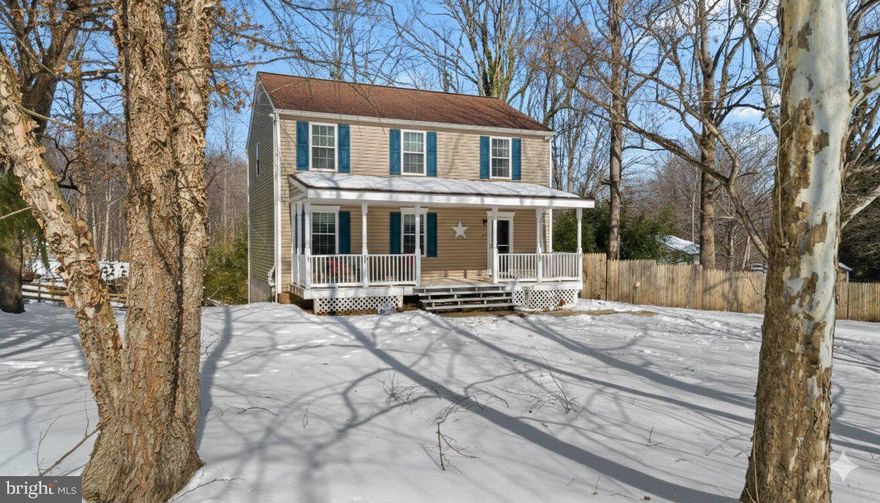 Attention DC and JBA commuters! This  charming 4-bedroom, 2.5-bath colonial is  perfectly situated on a corner lot with a huge back yard, partially fenced—ideal for pets, play, and outdoor entertaining. Enjoy mornings or evenings on the large front porch!  This home offers peace of mind with many major updates already completed, including a new roof (2020), hot water heater (2017), dishwasher (2020), washing machine (2025), shed (2018), radon mitigation system, and new smoke detectors installed in 2018. The neighborhood is perfect for riding bikes, walking the dogs, and enjoying being near it all without the hustle and bustle.  Just minutes from the North Beach boardwalk, local restaurants, and local shops. A wonderful place to settle in and make lasting memories—don’t miss this one! Home will be active January 30th