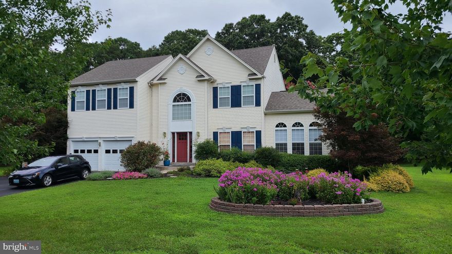 This beautiful one owner single-family home in a quiet cul-de-sac community has been meticulously
maintained with love and attention to detail. The home sits on one acre backing to woods with its
professional landscaping, creating a beautiful backyard getaway to relax or host events. The home
boasts 2,800 sq ft of finished living space and includes 4 bedrooms and 2 and a half baths. The kitchen
has been updated with a large 9ft island, quartz countertops, new black stainless-steel appliances, and a
farmhouse sink with a window overlooking the spacious backyard and large patio. The bathrooms have
also been updated with new tile and vanities. Gorgeous hardwood floors span the majority of the first
floor, with LVP flooring recently installed in the renovated kitchen and family room. Enjoy the warm
sunbeams filtering into the sunroom with your morning coffee or cozy up in the family room next to the
lovely fireplace. The separate dining room provides plenty of space and endless opportunities for larger
gatherings of family and friends. The large bedrooms provide ample space for your family or guests. The
unfinished basement with bathroom rough-in is full of possibilities and additional room to grow, as well
as storage. The possibilities are endless, so come see this home before it is gone.