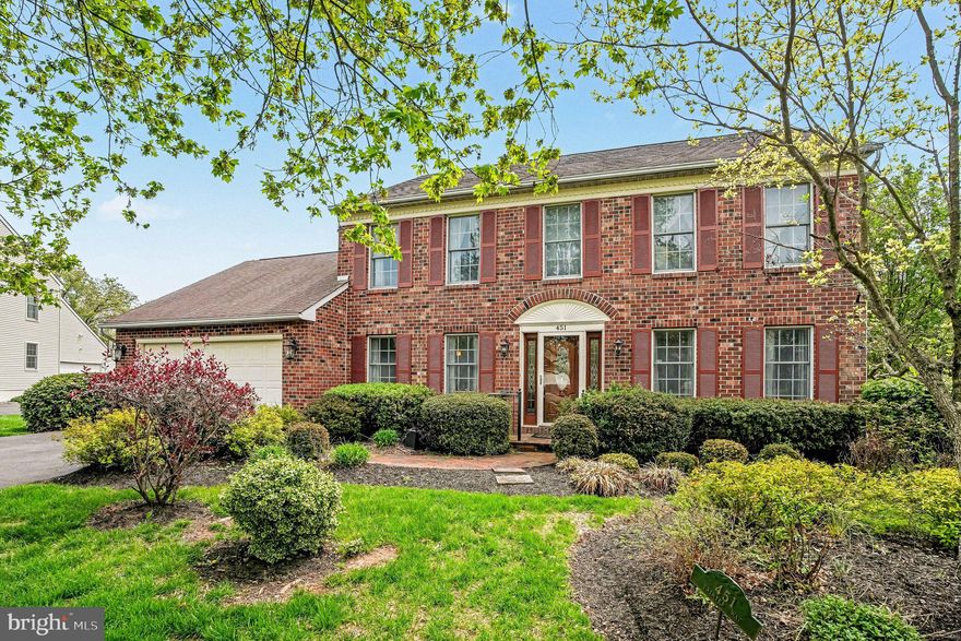Don’t miss this stunning 4-bedroom, 3.5-bath brick-front colonial, perfectly situated on a cul-de-sac in the sought-after Gristmill Run neighborhood of Towamencin Township, within the North Penn School District.
The main floor features an eat-in kitchen with solid wood cabinets, upgraded countertops, black appliances, tile flooring, a center island, and a separate breakfast area. It seamlessly flows into the family room, showcasing hardwood floors, a vaulted ceiling, and a brick raised fireplace, with direct access to a covered rear deck. The formal dining room boasts hardwood floors, chair rail, crown molding, and ample space for large gatherings. A spacious formal living room offers flexibility as a home office or playroom, while the sunroom at the back of the home—with vaulted ceilings and floor-to-ceiling windows—provides bright, tranquil views and doubles as a private den or office. Additional main-floor amenities include a half bath and a mudroom/laundry area with another rear deck entrance.
Upstairs, you’ll find three generous guest bedrooms, a full hall bath, and a large primary suite. The primary bedroom easily accommodates a king-size bed and includes a walk-in closet, private dressing area, and luxurious bathroom with granite countertops, upgraded vanity, illuminated mirrors, and a separate stall shower with new doors. The finished lower-level basement offers a spacious family/media room, a built-in bar area, a third full bathroom, a cedar closet, a full storage room, and a separate exterior entrance.
Outside, enjoy the covered rear deck leading to a beautiful yard with a shed, perfect for outdoor entertaining. Gristmill Run is a welcoming neighborhood with sidewalks throughout, ideal for walking or jogging. Conveniently located just 4 minutes from the Northeast Extension of the Pennsylvania Turnpike and 2 minutes from shopping, dining, and services including Lowe’s, ShopRite, Wawa, Chick-fil-A, Kohl’s, CVS, and Planet Fitness. This home combines comfort, style, and convenience in one exceptional package.