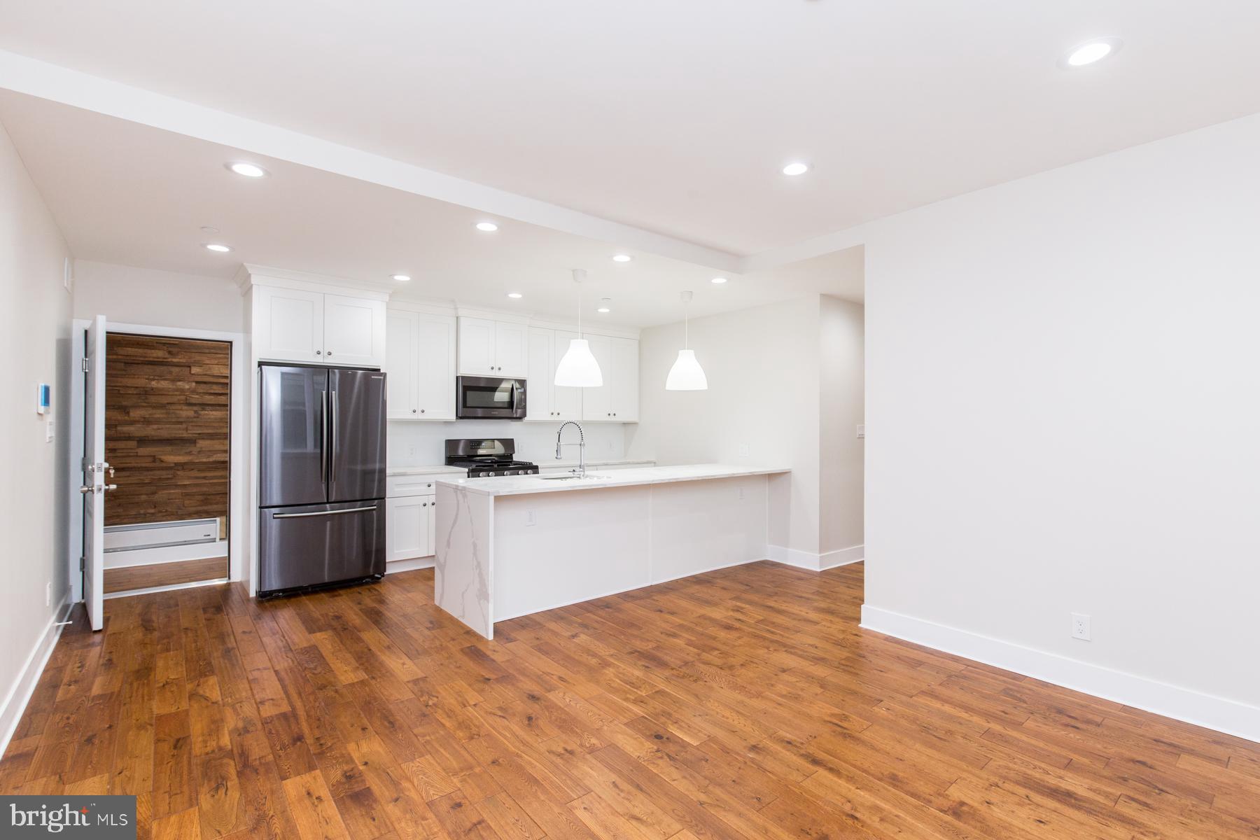 Available NOW:
This beautifully restored historic building in Fishtown is home to eight stunning, modern apartments. Every unit blends original charm with modern upgrades, featuring exposed brick, wood floors, and recessed lighting for a unique and stylish feel. Unit #C is a lovely 1 bedroom, 1 bathroom apartment with a large open floor plan and sleek kitchen island. Central A/C ensures comfort all year long. The kitchens are equipped with stainless steel appliances, sleek cabinetry, and chic backsplash designs, while the spacious, bright bedrooms offer plenty of comfort. Bathrooms are tastefully designed with floating sinks and elegant tile surrounds. For added convenience, storage units and coin-operated common laundry are available in the basement for tenant use. With a perfect mix of historic character and modern finishes, these apartments offer an exceptional living experience in a vibrant neighborhood. Off street parking, when available, is $250/month; first come first serve basis.
Lease Terms:
Generally, 1st month, 12th month, and 1 month security deposit due at, or prior to, lease signing. Other terms may be required by Landlord. $55 application fee per applicant. Pets are conditional on owner's approval and may require an additional fee, if accepted. (Generally, $500/dog and $250/cat). Tenants responsible for: electricity, gas, cable/internet, and water. Landlord Requirements: Applicants to make 3x the monthly rent in verifiable net income, credit history to be considered (i.e. no active collections), no evictions within the past 4 years, and must have a verifiable rental history with on-time rental payments. Exceptions to this criteria may exist under the law and will be considered.