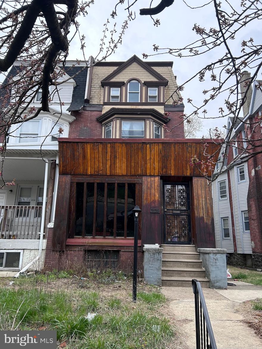 Great opportunity to own a duplex in the Overbrook section of West Philadelphia.  First unit comprises the first and second floors and the second unit is located on the 3rd floor.  Property is being sold in the as is condition