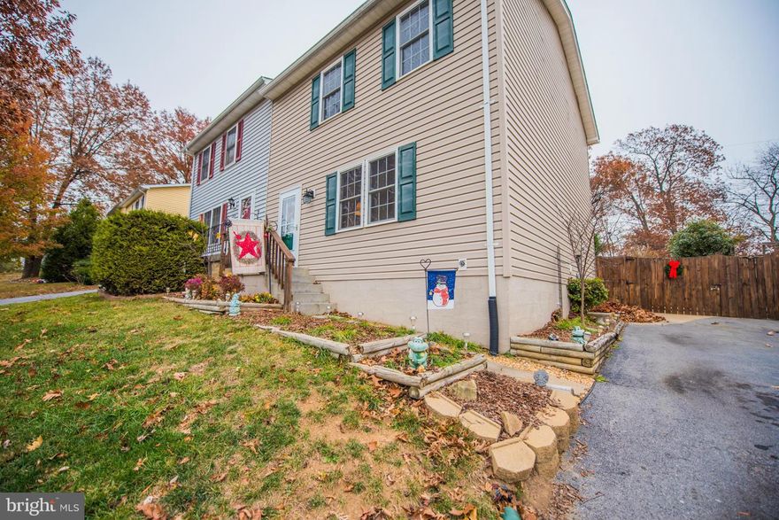 This well maintained home offers new windows & siding, deck, patio and an HVAC system 2 years old! Terrific floor plan with french doors leading to deck overlooking nicely landscaped & fenced backyard! Nice sized kitchen with separate dining area. Living room & half bath on main level.Convenient location walking distance to parks, shopping & more! Hurry, homes in this price range don't last long!