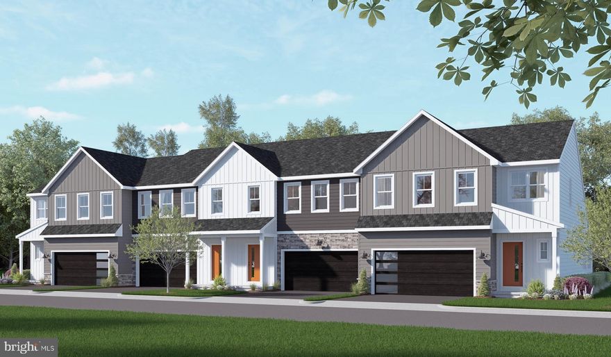 This 2-story, end-of-row townhome includes a first-floor owner’s suite, a 2-car garage, and durable vinyl plank flooring. The family room, with an ample amount of natural light opens to the rear deck offering stunning views. The kitchen is well-appointed with stainless steel appliances, quartz countertops, and a large center island that opens to the dining area. The owner’s suite, tucked quietly to the back of the home, features an expansive closet and a private bathroom. On the 2nd floor, there are two additional bedrooms and a full bathroom.