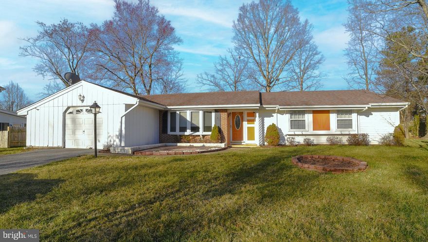 Property being sold As-Is. House is in good condition.  A little paint and maybe some new carpet.  Updates include windows in sunroom (2023) , Furnace and A/C , roof, LR & DR Windows, slider doors. and more.  Living on all one Level.  Spacious with LR, DR, FR and Sunroom.  Laundry Room, Oversized One Car Garage.  Quiet Cul-de-sac location, nice backyard, close to shopping, entertainment, Andrews AFB and Washington DC