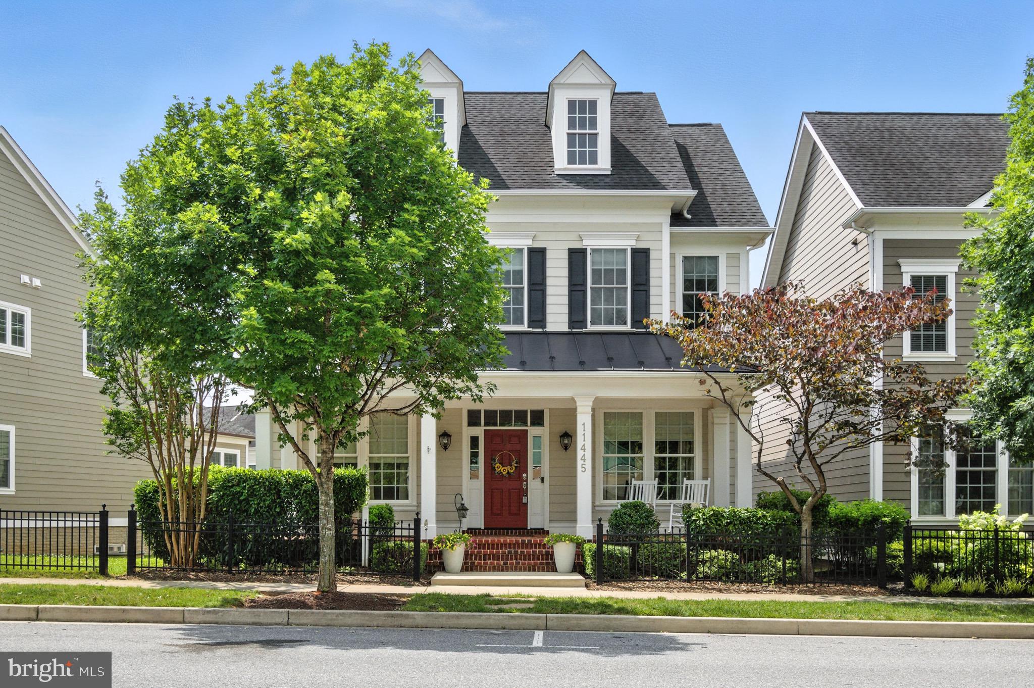 Welcome to this stunning like new Mitchell and Best single family 5-bedroom, 4-bathroom home nestled in the heart of the highly sought-after Midtown District in the Maple Lawn community. Boasting over 4,000 square feet of beautifully finished living space, this residence offers the perfect blend of elegance, comfort, and modern convenience.
Step inside to find gleaming hardwood floors, a spacious open-concept layout, and a gourmet kitchen equipped with stainless steel appliances, granite countertops, and a large center island—ideal for entertaining. The main level also features an inviting gas fireplace, custom box moldings, formal dining area, and a sunlit living room that flows seamlessly into the backyard.
Upstairs, the luxurious primary suite includes a spa-like bath and generous walk-in closets. The fully finished basement provides additional living space, an entertainment room, a gym, and a guest suite with an updated full bath.
Enjoy the charm of a front porch, a two-car garage, and access to Maple Lawn’s top-tier amenities including parks, shops, restaurants, and community events. With easy access to major commuter routes and top-rated Howard County schools, this home truly has it all.
2022 Upgrades Include:
- Fully finished basement featuring a gym, renovated bedroom, and a full bathroom
- Renovated primary bath with modern enhancements
- Fresh paint throughout, creating a clean, updated feel