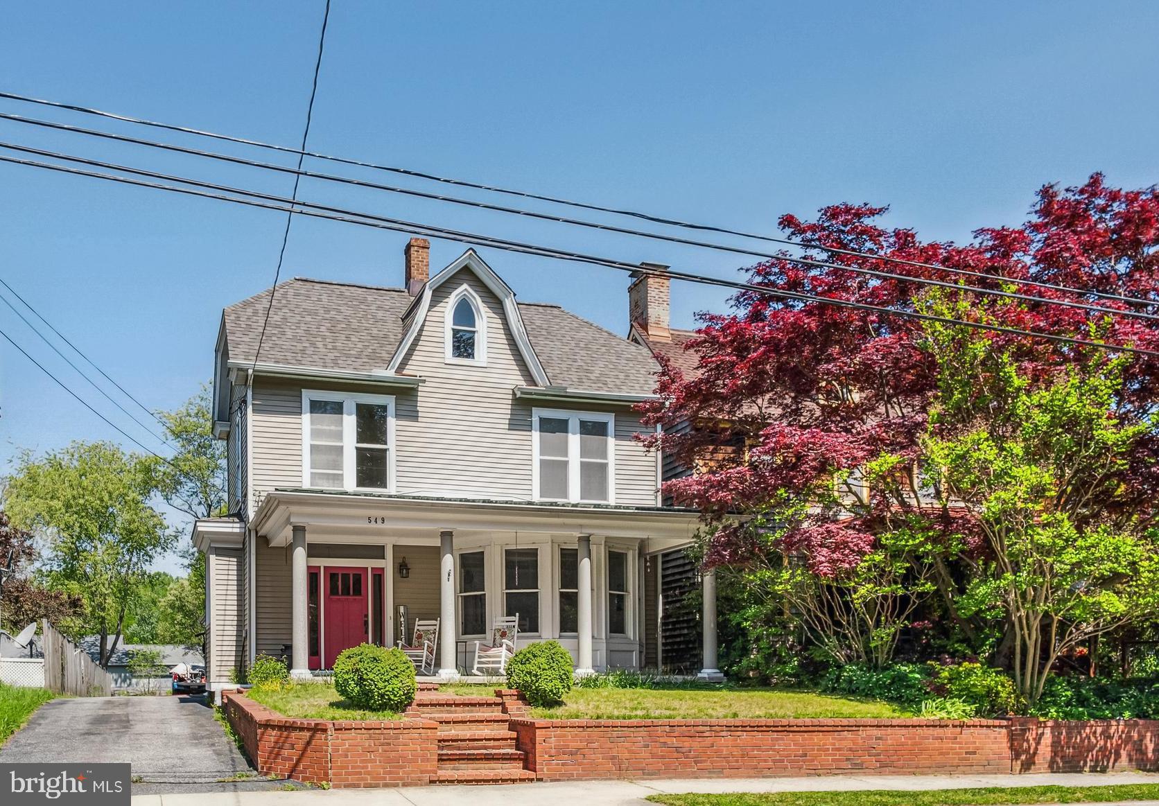 Elegant Historic Living with Modern Comforts in the Heart of Church Hill!
Welcome to this stunning 4-bedroom, 1.5-bath treasure—a rare blend of historic architecture and modern updates nestled on an oversized lot in the charming town of Church Hill. From the moment you arrive, the gracious wrap-around porch invites you to slow down, sip your morning coffee, and enjoy front-row views of local parades and small-town life.
Step inside to discover the timeless beauty of original hardwood floors, gleaming with warmth and character, flowing throughout spacious rooms bathed in abundant natural light. Architectural details like tall ceilings, wide moldings, and vintage door casings reflect the craftsmanship of a bygone era, while thoughtful renovations bring it seamlessly into the present.
The updated kitchen boasts granite countertops, modern cabinetry, and newer appliances, offering the perfect balance between function and charm. Recent upgrades, including updated electrical systems, ensure peace of mind without sacrificing style.
Upstairs, you’ll find four generously sized bedrooms, each offering ample space and comfort. The oversized lot features a custom stone patio with a built-in firepit, perfect for cozy evenings under the stars. A stone fireplace, lovingly updated, serves as a gorgeous focal point for gatherings in the living area.
Outside, enjoy a one-car attached garage with extra storage, a long driveway with ample off-street parking, and beautifully landscaped grounds—ideal for entertaining or simply enjoying the peace and privacy of small-town life.
Whether you’re drawn to the romance of historic homes, the convenience of an easy Route 301 commute, or the lifestyle of a vibrant, walkable town, this home offers it all.