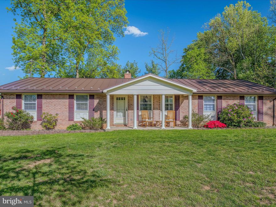MULTIPLE OFFERS IN HAND! Highest and best due by tomorrow 5/8 at 12PM. Move In Ready, All Brick Rancher, nestled on over 1 acre, just minutes off of Interstate 81. This home is complete with 3 bedrooms, 2.5 bathrooms, and over 3000 total square feet. Interior features include: new flooring, new vanities in the primary and hall bathrooms, a huge kitchen open to the dining room, a propane fireplace, stainless- steel appliances, a new 80 gallon hot water heater, and a water pressure booster. Exterior features include: a three car detached garage with added heating and cooling, a metal roof, a rear screened in porch, a new fence, upgraded landscaping, and a storage shed. The basement has a bonus room, an home office, and additional storage space. This home has access to Xfinity high speed internet. Don’t miss out on this amazing home. Schedule your showing TODAY!
