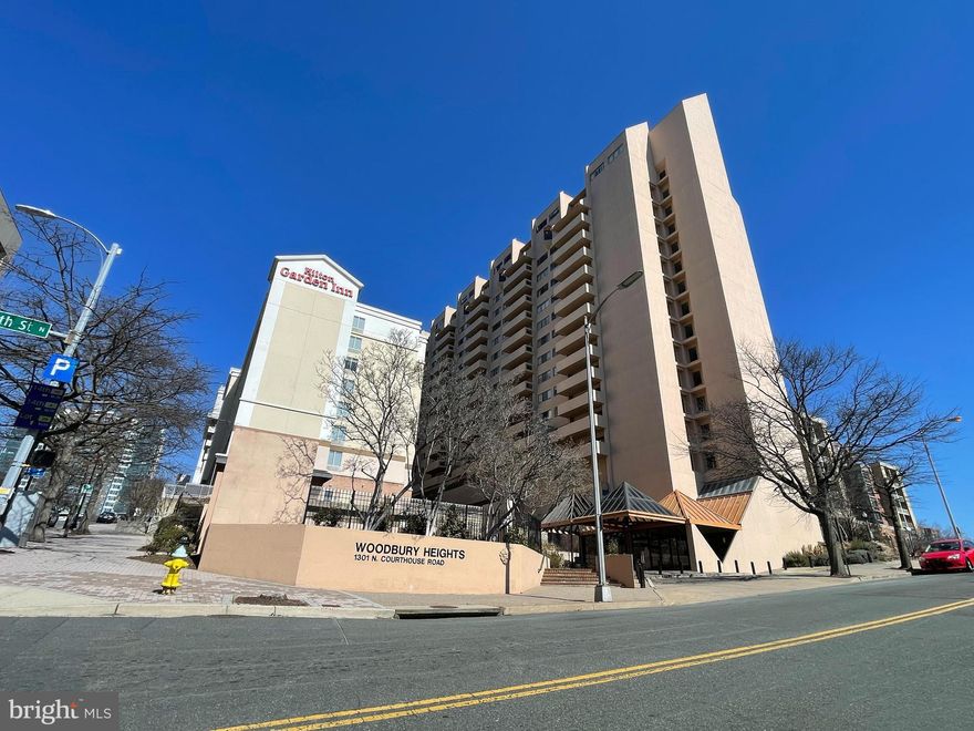 OPEN HOUSE- SUNDAY MARCH 16, 3-5 PM
This beautiful and spacious two bedroom features beautiful hardwood floors, updated kitchen and baths, new kitchen appliances and washer dryer, and built in cabinets in the eat in dining area.  The photos don't do the view justice. From the balcony you can see Arlington Cemetery's bell, the Jefferson Memorial and the morning sun rising over DC. Concierge front desk runs from 7 to 11 and the parking space level was just renovated as well. There is an extra storage unit on a lower level in addition great closet space in the unit. Primary bath features dual sinks  and additional vanity  space with large walk in shower with seat/shelf. The Kitchen has uppgraded heavy duty drawers , dual sink, french door refrigerator with pull out bottom freeze storage  and built in microwave.  Large open living space with great lighting. This unit is not to be  missed.