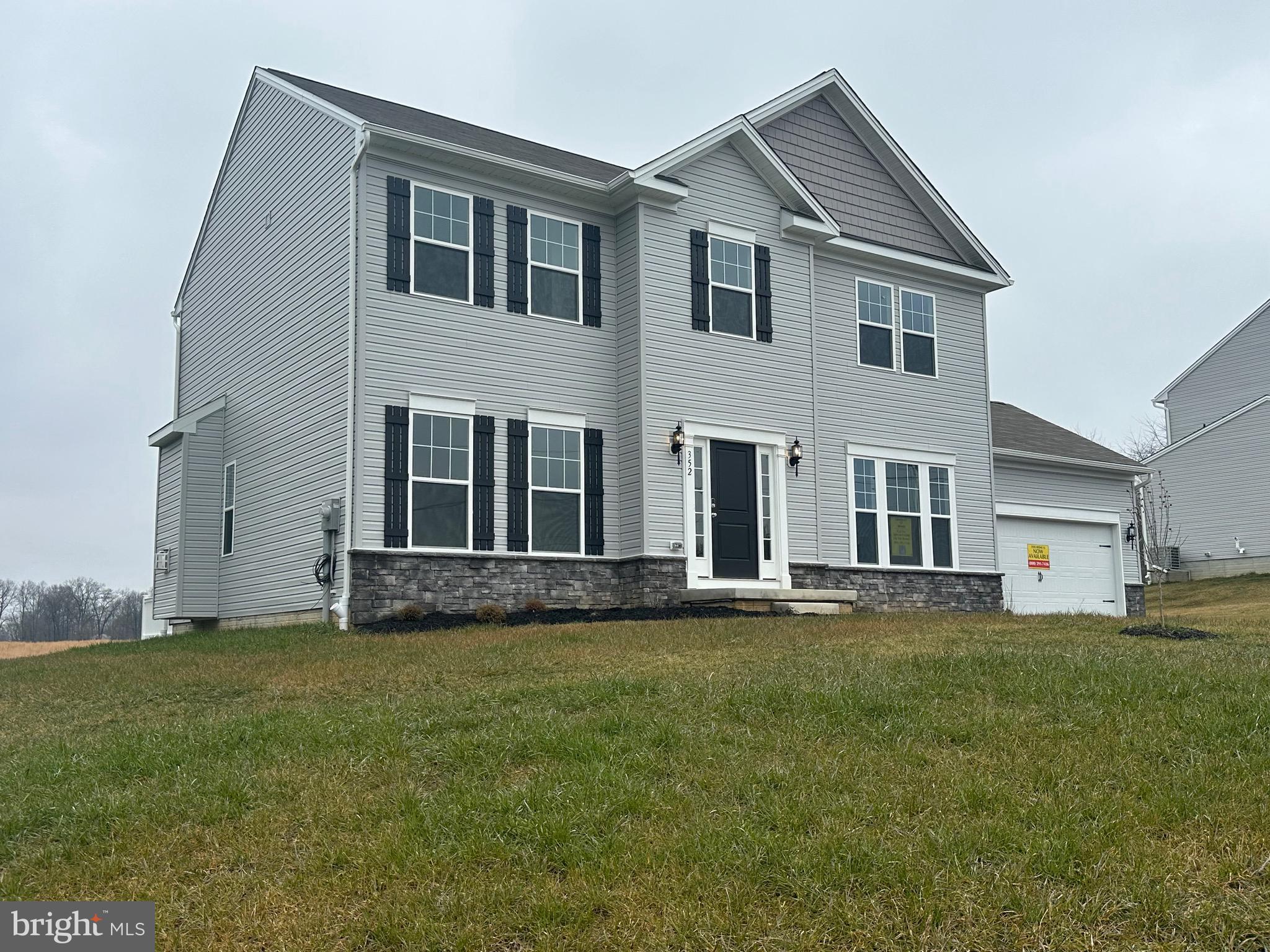 BRAND NEW HOME & READY SOON! This brand-new home under construction now, is a classic colonial facade with a modern, open floor plan inside. The first floor features a flex Room which could be a living room, toy room, study or any other space you desire. Also, a dining room that is large and adjacent to the large open kitchen. This Kitchen and Breakfast space offers multiple windows and a glass sliding door that allows you to take in the backyard with the boundless potential for outdoor entertainment. The Kitchen features a plethora of cabinet and pantry space, and the addition of the island makes storage and counter space plenty. Granite Countertops and Stainless Steel appliances of Stove, Microwave and Dishwasher help finish off this amazing kitchen.
The Great Room is open to the spacious kitchen and makes the perfect space for entertaining and spending time with family and friends. Having a modern gas fireplace also helps add to the ambiance of the great room plus the overall comfort of the home.
The second floor features a large Owner's Bedroom with a private ensuite bathroom featuring double vanity sinks & granite tops that provide ample private space for partners. Plus the large tile shower helps enhance this retreat. Additionally, The Owner's Suite amenities include a large private walk-in and linen closet. The second floor also features 3 additional bedrooms and the 2nd floor laundry, centrally located for convenience and ease.
Let's set time aside for your visit and to see how this home could be yours