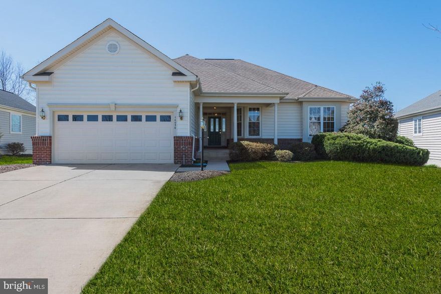 This gorgeous home is in the award winning, amenity rich, active adult community of Heritage Hunt. This highly sought-after Tigerlily model features a chef's delight Kitchen with gas range, loads of cabinet space, center island and oversized breakfast bar. The large, light filled Breakfast Area is the perfect complement to this beautiful kitchen. Perfect for Entertaining! The formal Dining Room boasts hardwood floors and custom moldings. Dramatic Family Room with cathedral ceiling, cozy gas fireplace and custom built-ins. Private Library/Den with elegant French doors. Bright and airy Sunroom provides the perfect spot to relax or read your favorite book. Spacious Master Bedroom with multiple windows, en suite Luxury Master Bath with double vanity, oversized soaking tub, separate barrier-free shower and large walk-in closet with custom built-ins. Second Bedroom with large closet and convenient location near Hall Bath. Third Bedroom/Flex Space on lower level.  Main level Laundry Room with full size washer and dryer. Expansive unfinished basement provides the perfect opportunity to customize to your needs. New carpet, fresh paint, plenty of natural light and storage. Large wooded lot with lawn irrigation system makes for the perfect private outdoor oasis. Don t miss out on your opportunity to own this incredible home!