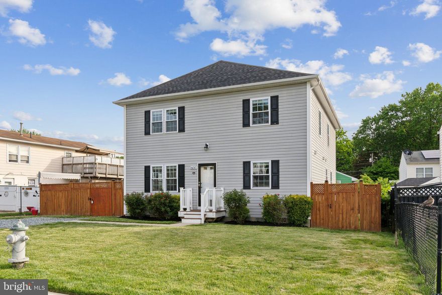 Spectacular neighborhood gem has 4 bedrooms and 3 and a half baths with an open floor plan and tons of natural light.  Gourmet kitchen with granite counters, stainless steel appliances, white shaker cabinets and HUGE island. Main level bedroom with ensuite bath is perfect for guests or in-laws! Recessed lighting and wood floors throughout. The spacious bedrooms with custom oversized closets and designer baths are waiting for you.  Fully fenced backyard, professional landscaping, and new stone patio that is perfect for entertaining. Located just minutes from DC, this home is less than 2 miles to the Landover Metro, offers easy access to major commuter routes, shopping centers, dining, and entertainment.