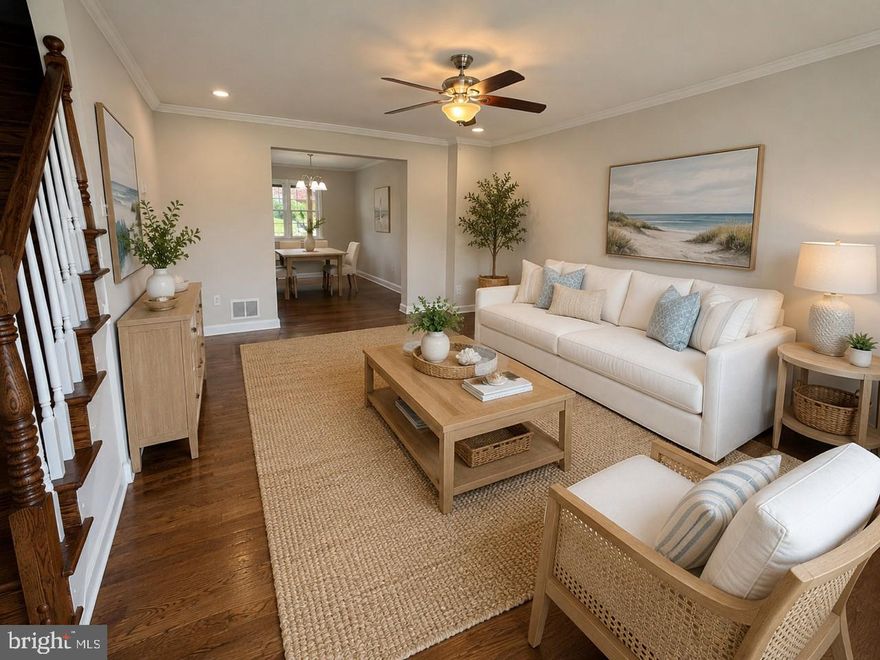 **Professional photos coming soon **— and trust us, this one is even better in person!

Welcome to 5649 Utrecht Rd., a beautifully renovated home where nearly every surface has been thoughtfully updated to create a space that feels both timeless and completely move-in ready. From the gorgeous refinished hardwood floors to the fully redesigned kitchen and fresh finishes throughout, the amount of work poured into this home is immediately evident the moment you walk through the door.

One of the standout features is the completely reimagined main level. Unlike many homes in the community, the wall between the kitchen and dining area was opened to create a seamless open-concept layout that completely transforms the flow of the home. Whether entertaining guests or enjoying everyday life, the space feels bright, functional, and connected.

The kitchen was fully renovated with classic white shaker-style cabinetry, quartz countertops, white subway tile backsplash, stainless steel appliances, updated lighting, a charming coffee bar area, and a large island with seating and additional storage below and beautiful LVP flooring,  truly the heart of the home.

Professionally refinished hardwood floors run throughout the first and second levels and pair beautifully with the custom stained staircase and freshly painted banister. Recessed lighting and updated fixtures throughout the home give every space a warm and elevated feel.

Upstairs offers three generously sized bedrooms with ample closet space along with an updated bathroom featuring a new vanity, mirror, and lighting.

The finished lower level offers incredible flexibility and can function as a rec room, guest space, home office, gym, or potential fourth bedroom setup. Brand-new LVP flooring, fresh paint, and a newly coated utility/storage area make the basement feel fresh, bright, and usable from day one.

Outside, enjoy the covered rear porch with built-in seating overlooking the fully fenced backyard, along with the convenience of a private two-car parking pad.

Recent updates include roof replaced in 2023, brand-new sump pump in 2026, brand-new basement windows in 2026, brand-new front door in 2026, new front walkway and entry stairs in 2026, fresh paint throughout, refinished hardwood flooring, new recessed lighting and fixtures throughout, and extensive kitchen and basement renovations completed in 2026.

Conveniently located near I-95 and I-695 with easy access to shopping, dining, and commuter routes.

Schedule your private showing today.