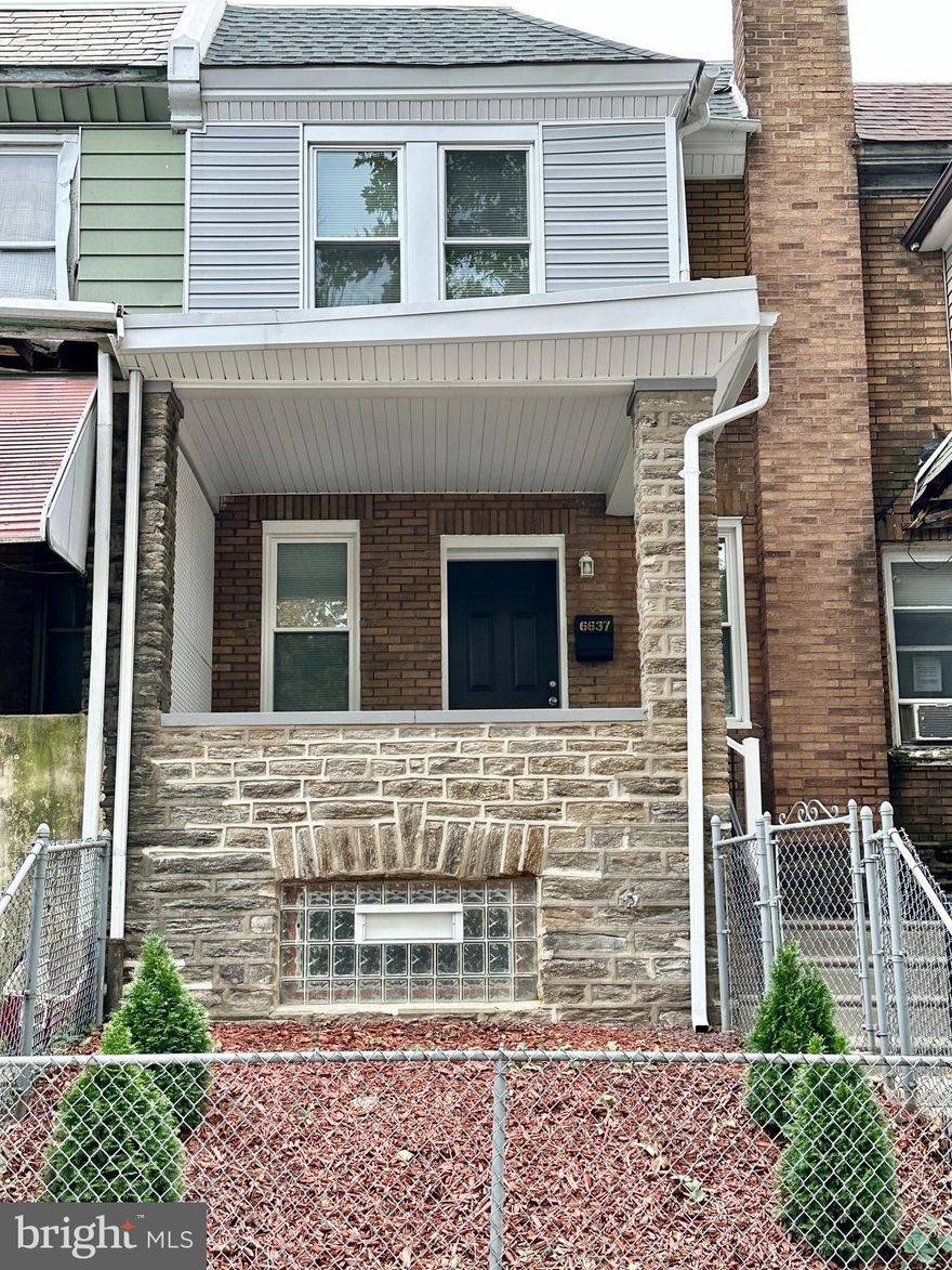 Welcome to this charming newly rehabbed 3-bedroom, 2.5-bathroom home located in the heart of West Oak Lane. Upon entering the home, you will find a cozy living and dining area that leads to the modern kitchen and spacious deck. The second floor features three bedrooms and two full modern bathrooms.
This property has been updated to include new HVAC system, new water heater, new plumbing, new electrical wiring, new doors and windows, recessed lights, brand new kitchen  with quartz countertops and stainless steel appliances and new  flooring throughout. The walls have been insulated, refinished and painted. Each bedroom has its own spacious closet. Additional features of the home include a large finished basement with high ceilings and recessed lights throughout,  which could be used as a guest suite, living space, office or your family entertainment space or for more storage. The basement also includes a laundry area with a washer and dryer hookup, powder room, and extra storage room.
Dont miss out on the opportunity to make this lovely home yours. This one is move-in ready and waiting for you to make it your own with its spacious rooms, modern amenities and convenient location.