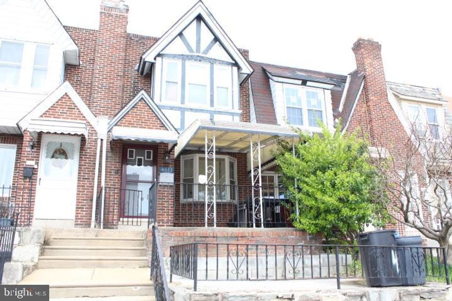 WoW!  Take a look at this Amazing Updated 3-bedroom 1 bathroom Straight Through Row Home in the Holmesburg section of Northeast Philadelphia.  This home is Absolutely Gorgeous!!! As you walk up to the front of this property you will notice the nice and beautiful front yard with an awesome sized covered patio area that is good for sitting outside on those nice sunny days.  As you walk into this lovely home you will notice the open floor plan that features an awesome sized living and dining room with newer floors, paint, recess lighting and newer windows.  As you walk into this beautiful awesome sized updated kitchen you will see that you have plenty of cabinets and counter space with the awesome backsplash, recess lighting and newer floors, and a nice dishwasher as well.  You also have a newer door off of the kitchen that leads you onto the rear patio area.  As you walk up to the second floor you will notice the nice and beautiful stairs with the newer railing and a nice sized hallway.  There is 3 awesome spacious bedrooms with nice sized closets, newer paint, newer floors, and newer light fixtures.  The remodeled hall bathroom is Amazing and is nicely tiled with nice glass shower doors, beautiful fixtures, a nice sized vanity with a nice glass bowl and a beautiful light up mirror and an awesome skylight.  There is a nice sized cemented basement with awesome ceiling height and has awesome possibilities to turn into an awesome finished basement or a third bedroom or an office with a door that will lead you to the rear of the property with the attached 1 car garage.  As you walk across the rear driveway you will notice the huge Approximately 30x62 foot rear double back yard that will be included with this sale.  This Rear yard has its own deed and is a double lot. The address of the lot is 4608 Loring St.  The rear lot is cemented and provides 1 huge gazebo (Approximately 8X10 feet). The nice vinyl fencing adds privacy, with a huge Approximately 10x14 foot storage shed, and an outdoor bathroom and an amazing Approximately 30x15 foot semi-inground pool which is 4’.5’’ feet deep with saltwater pump and filter. So, as you can see this is an awesome home and is one of its kind.  And with the rear lot added.  This will be great to enjoy for the awesome summertime activities.  The main roof & skylight is approximately 7 years old.  And the heater and water heater are in good working condition as well.  So, as you can see this home has been very well kept & cared for. You will have to see this home to appreciate. This home is a great buy and as a new homeowner YOU will enjoy your new home and all the features of this home. It's within walking distance to Public transportation, Schools, Shopping and much more. This home is a Must See. Just pack your bags and move right in. So schedule your appointment Today!