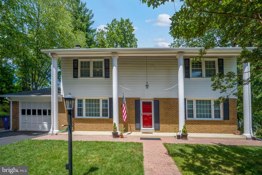 Orange Hunt Estate 4 bedrooms, 3.5 bathroom colonial home. Hardwood floors throughout the main level. Separate living and dining areas. Large family room with wood-burning fireplace. Kitchen with SS appliances, tons of cabinet and countertop space, and a breakfast area. Spacious primary bedroom and updated primary bathroom. 3  oversized additional bedrooms are on the upper level. Finished walk out lower level with full bathroom. Private deck ready for entertaining. 1-car attached garage. Conveniently located 4 blocks from Sangster Elementary School. Half mile to Fairfax County Parkway with easy access to I-95, I-495, commuter lotas and metro train.