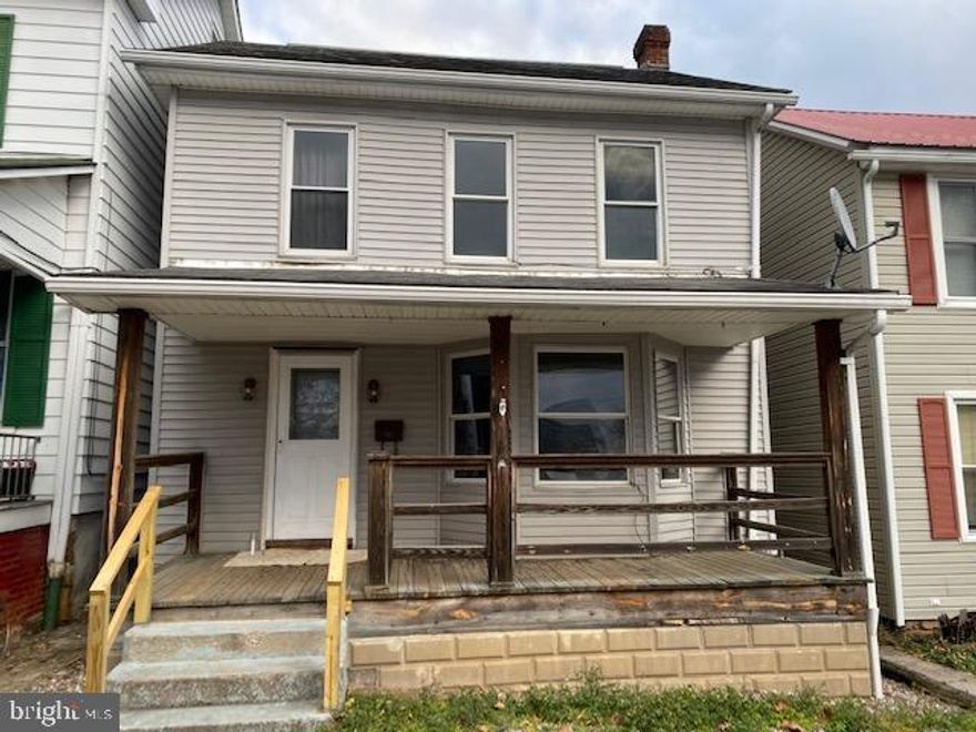 Two story home @ 9 N 6th Street, Mifflintown!  3 bedrooms, 1.5 baths.  Oak eat in kitchen plus formal dining room!  Foyer with open staircase.  Level fenced rear yard.  2 car detached garage.  Walk to all schools and conveniences!