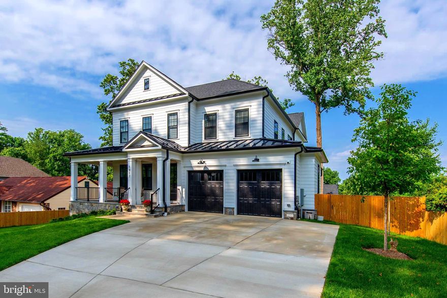 See above Virtual Tour; above 1917_hileman_rd_falls_church_VA 22043
Spectacular house in a nice street that ends on a cul-de-sac. It is a hidden gem in Falls Church - Pimmit Hills community! This luxury custom house was built in 2022, designed by GTM Architects, an award-winning architecture firm, it has about 5721 SF of living space on 3 levels and is like NO other house in the area. The owner did not spare any expense in the design, functionality, quality, and size. The gorgeous chef's kitchen opens to the family room with a fireplace. The formal dining room is perfect for a large family celebration, 1st floor den/office. four large bedrooms on 2nd floor, each with ensuite bath. Primary bed and bath with “his and hers” walk-in closets. The lower level has walk-out access with a large family room plus 2 additional large bedrooms and a full bath, exercise room with a mirror wall and double glass doors access. Pretty outdoor space includes perfectly designed front wrap porch at front, side porch and a beautiful elevated covered porch with motorized (remote control) screen panels at the rear of the house. Spacious back yard with a good size flagstone patio with a gas line ready for a large grill.