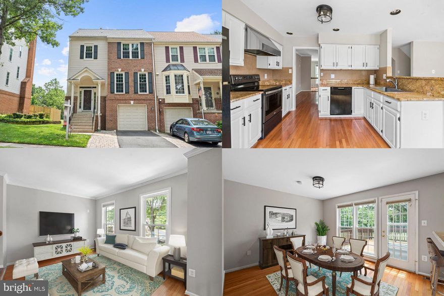 Welcome to the perfect turnkey home in the sought-after Carolina Oaks subdivision of Burke, Virginia! This one-of-a-kind gem boasts over 2700 square feet of living space, featuring 4 bedrooms and 3 1/2 baths, offering ample room for your family's comfort and convenience.

As you step inside, you'll be greeted by the warm embrace of beautiful hardwood floors and an open floor plan, creating a welcoming and inviting ambiance. The main level showcases modern lighting fixtures and a neutral color palette, providing a blank canvas for you to personalize and make it your own.

The recently updated kitchen is a chef's dream, adorned with stunning custom granite countertops. This spacious kitchen is perfect for entertaining, allowing plenty of room for friends and family to gather and even accommodates multiple cooks to join in the culinary delights.

Take the festivities outdoors to the oversized deck, complete with a custom privacy wall, ensuring uninterrupted enjoyment of your outdoor gatherings without worrying about neighbors peering in. The backyard opens up to a large, beautiful space, providing privacy and tranquility.

Venture down to the basement, and you'll discover a hidden jewel of this home. The basement features a full bathroom and a bedroom, providing flexibility for guests or a private retreat. To add to the charm, a beautiful fireplace creates a cozy and inviting atmosphere. The basement opens to a lovely patio, offering yet another place to savor the privacy and beauty of the backyard.

On the upper level, you'll find three generously sized bedrooms, along with two full bathrooms. A unique feature of this home is the loft area, adding an extra touch of versatility and charm. The oversized master bedroom with a loft and skylights is a luxurious oasis, complemented by walk-in closets for your convenience.

This end unit home is not only exquisite but also energy-efficient, ensuring a cost-effective and eco-friendly lifestyle. The cherry on top is the ideal location, allowing you to walk to parks, the library, and nearby shopping. The schools are top-notch, and the neighborhood is filled with friendly neighbors and great kids.

If you're looking for a remarkable home where comfort, style, and convenience intertwine, then look no further. Welcome to Burke, where this exceptional home awaits to embrace you and your loved ones with open arms. Come and make this dream home your reality! **Accepting backup Offers