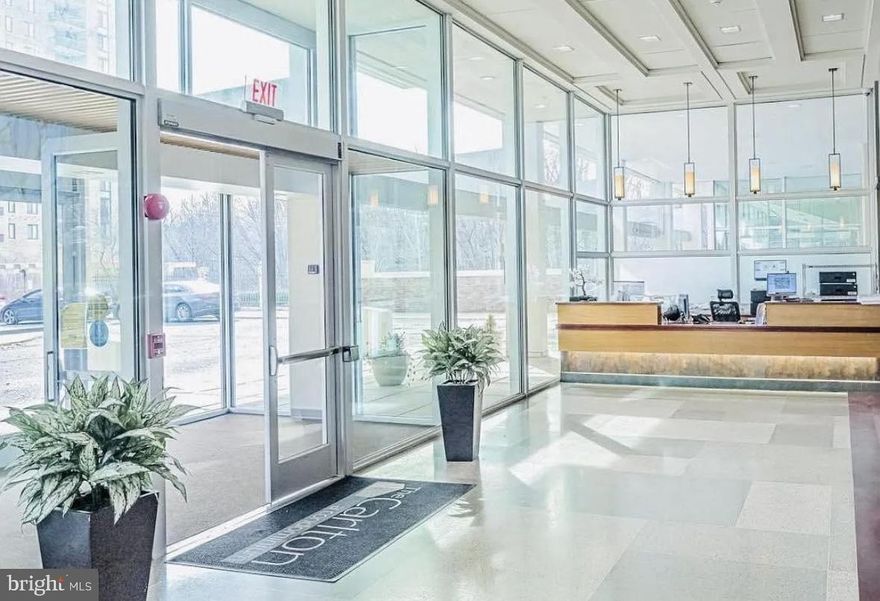 Welcome to your 1 BR/BA studio condo.  This open concept features and updated renovated kitchen and bath. Hardwood floors throughout with spacious closets and modern concepts. Enjoy the view of the city. The building has laundry facilities, fitness center, enjoy tennis, sauna, swimming pool, pet friendly a newly renovated building with 24-hour security at front desk, Public Transportaion is within walking distances, conveniently located near DC, bike trails, walking trails, parks, shopping and more. All utilities are included ( water, electric ,gas, trash, and condo fee)