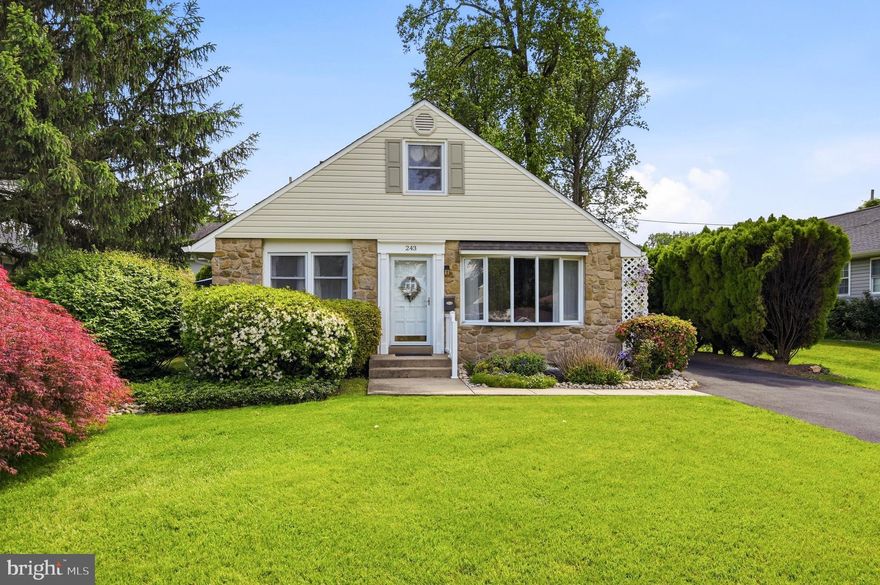 Welcome to 243 Buckboard Road!  Located within one of the most desirable neighborhoods of Upper Moreland, this lovingly cared for split level home of 50+ years is ready for its new owner.  Upon arrival you immediately take notice of the beautiful stone front and the well manicured lawn and landscaping.  Once entering the home, the panoramic bow window floods the living room with natural light.  The floor plan flows seamlessly to the formal dining room which is conveniently located next to the eat-in-kitchen.  To further extend the living space on this level, the private deck can be accessed through the kitchen and is the perfect spot for your morning cup of coffee or relaxing at the end of the day.  The second level boasts 3 bedrooms, all generously sized with ample closet space as well as a beautiful hall bath. Take note of the gorgeous hardwood floors displayed in the first bedroom.  The entire home features hardwood floors which have been protected throughout the years under the current carpet. Make your way up to the oversized bonus room  which also provides access to the attic space.  The lower level completes this spacious homes' floor plan with an expansive family room, powder room and convenient laundry.  This area also provides walk-out access to the deck and rear yard, complete with a functioning brick fireplace/barbeque.  With newer roof (2016),  furnace (2025), hot water heater (2020), extensive waterproofing and new gutters/gutter system (2021),  this home is move in ready.  Conveniently located near great shopping and restaurants, as well as the PA Turnpike, SEPTA trains  and the Pennypack Trail, you'll want to schedule your showing today!