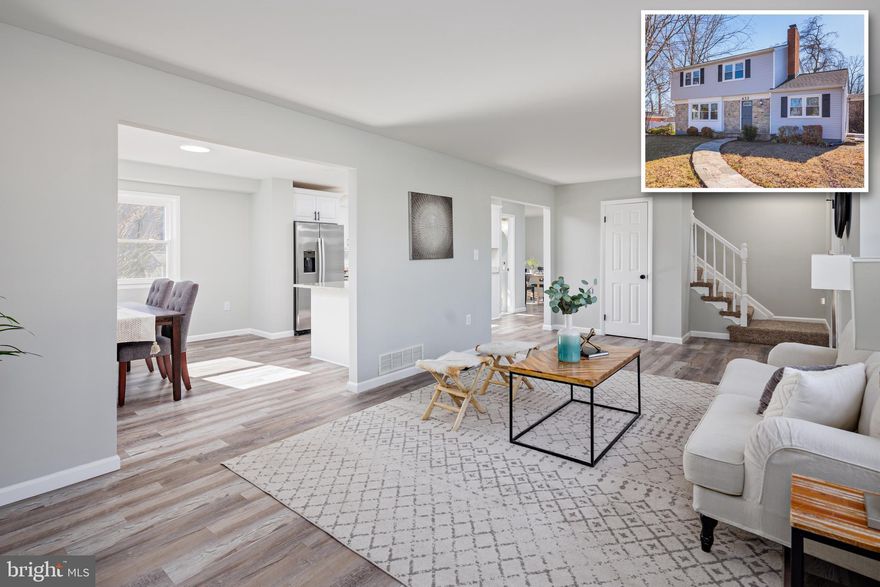 PICTURE PERFECT COLONIAL STYLE DETACHED HOME!  Enter into a sun-filled living area with brand new luxury vinyl plank flooring that seamlessly runs throughout the entire first floor.  Enjoy a remodeled and open-concept kitchen with white custom cabinetry, kitchen island, stainless steel appliances and granite counter tops.  The main level features a conveniently located half bathroom as well as a second living area with a brand new electric fireplace.  Upstairs you will find two very specious bedrooms with a remodeled hall bathroom as well as a master retreat with a very large renovated en suite bathroom and oversized walk in closet.  The basement is unfinished allowing for tons of storage space.  This home features so many upgrades including new roof, new vinyl siding, new HVAC and so much more!  House is vacant and easy to show so schedule your showing today!