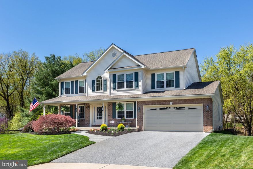 *Welcome to this exceptional colonial offering 4 bedrooms, 3.5 baths, & a 2-car garage, perfectly situated at the end of a quiet cul-de-sac in the highly sought-after "Brynwood Hills" community of Eldersburg*Set on a premium lot backing to a serene backdrop of mature trees, this home delivers the perfect blend of privacy, elegance, & everyday functionality*From the moment you arrive, you’ll appreciate the charming covered front porch, manicured landscaping, & thoughtfully designed outdoor living spaces—including an oversized deck, relaxing hot tub, lower-level patio, sport court, & storage shed—ideal for both entertaining and unwinding*Step inside to a welcoming foyer that opens to a spacious & well-designed main level*Highlights include a formal living & dining room adorned with hardwood flooring, & a large laundry/mudroom with custom built-ins for added convenience*At the heart of the home is a beautifully updated gourmet kitchen featuring high-end cabinetry, quartz countertops, a center island, custom backsplash, & stylish pendant lighting*The kitchen flows seamlessly into a sun-filled breakfast area & an expansive family room with oversized windows that flood the space with natural light—perfect for gatherings or cozy nights in*Upstairs, retreat to the luxurious primary suite complete with a walk-in closet & a spa-inspired bath*Three additional generously sized bedrooms all with ceiling fans & another full bath complete the upper level*The finished lower level offers incredible versatility with recent flooring updates, a spacious recreation room that walks out to the patio, a full bathroom, & abundant storage space including a large utility room*Additional features include natural gas heating & true pride of ownership throughout*Liberty High School zone*Nearly 4,000 finished sq feet of living space*This meticulously maintained home is truly move-in ready & offers the lifestyle you’ve been waiting for*