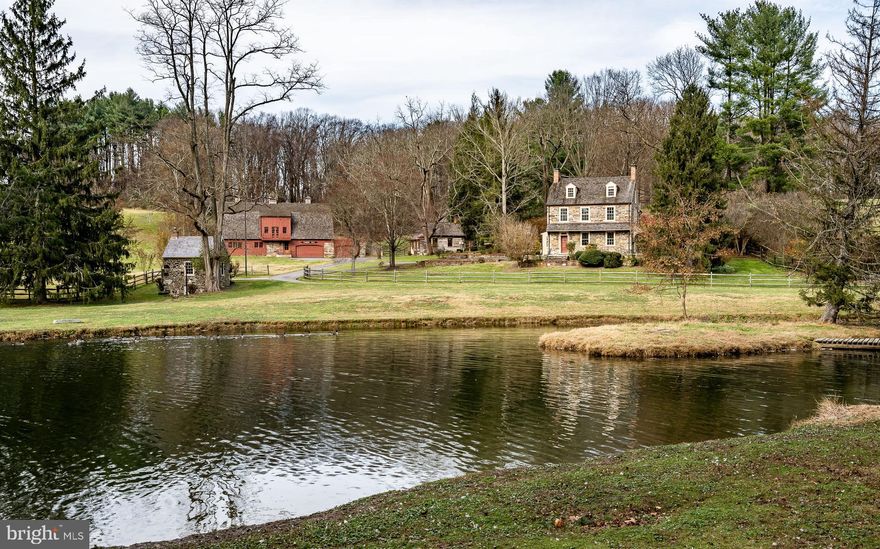Set on one of the premier locations in sought-after Birmingham Township, sits Cannon Hill Farm with its classic c.1820 stone  five bedroom farmhouse with three and a half updated baths. The farm boasts a cozy one-bedroom Guest/In-law Cottage with a bath & Kitchenette, a large barn with the loft area finished for large gatherings, and a newer barn designed by Archer & Buchanan that is suitable for numerous uses including a spacious home office with three garage spaces below. All of this is set on approximately 20 +/- park like acres. The home features two tiers of stone terraces and overlooks three idyllic, cascading ponds - a magnificent setting for a memorable party! The home's main level has a wonderful flow for a home of this vintage - all of the rooms can be easily entered and exited from several locations. Again, perfect for entertaining! The spacious kitchen has been updated with high-end appliances, granite countertops, and lots of cabinet space. Both the Kitchen and the Family Room have beautiful antique brick floors. Additionally, the Living Room, Dining Room, and Family Room all have working fireplaces. The Master Suite features a stunning Waterbury Designs Bathroom, large Bedroom, and a Walk-in Closet. There are four additional bedrooms on two levels, one of which has an en-suite bathroom. All of the mechanical systems for the home have been updated and the entire property has been very well maintained. Easily accessible to Route 100 and 202, commuting to Wilmington is easy! Additionally, you are only 30 minutes from the Philadelphia Airport and the King of Prussia/Valley Forge corporate area. A great bonus is the property's location in the highly desirable Unionville-Chadds Ford School District and the township's historic district. Cannon Hill Farm is set in a premier location, with incredible amenities, and will make a wonderful family farm for the discerning owner! This farm is truly a one-of-a-kind property and very well priced!