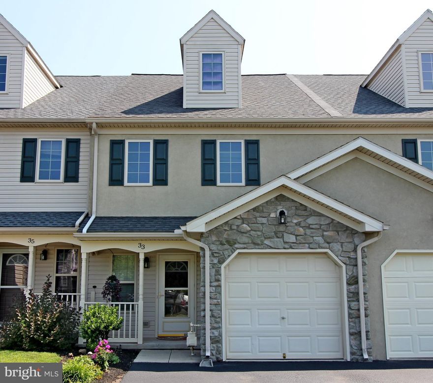 Close to 222 and the turnpike!   Well maintained 4 bedroom, 2.5 bath , 1 car garage townhome.   Over 2,000 sq ft of living space.  Huge finished 3rd floor could be 4th bedroom or family room features built ins with a sink.  Living room is roughed in for a gas fireplace.  HOA fee covers common area maintenance.  Be Sure to Click Camera Icon to View All Photos, Walk Through Video and the Full 360 Degree Virtual Tour. Use your VR HEADSET to Take a Virtual Reality Tour of this almost new home via the Kuula 360 Degree Spherical Tour link.
