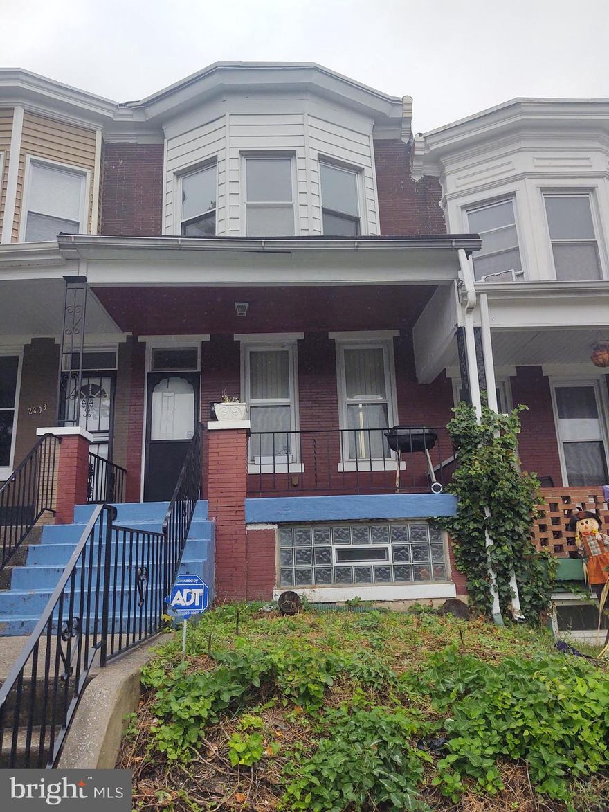 Great investment opportunity on a good block. Was a performing rental until a bad tenant, could get it up an running again with some heavy cosmetics and a few updates. Good sized rowhome. Cash (or maybe renovation loan) only.  Sold AS-IS. Seller has another property that can't be marketed available also.