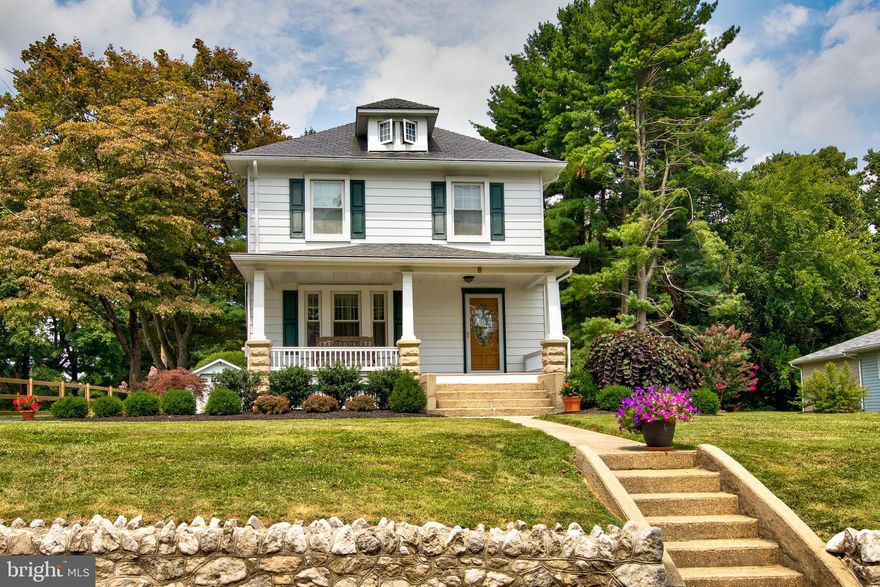 WELCOME TO 8 W. JARRETTSVILLE RD IN FOREST HILL*Meticulously maintained by long term owners, this porch front colonial home is loaded with character and charm through out*Featuring 3 bedrooms, 1 full bathroom, full basement, finished attic for additional space & 1 car detached garage*The main level includes a beautiful entryway with hardwood floors, formal living room &  dining room , country kitchen & sunroom*
The upper level boasts 3 spacious bedrooms, 1 large bathroom & walk up attic perfect for storage or could be additional living space*The full basement includes a laundry area, storage room & exit to backyard*All located on a manicured .57 acre lot with detached garage, large shed with electric, professional landscaping, spacious front porch, back porch & driveway for several cars*UPDATED OIL TANK, UPDATED ELECTRIC, SOME NEW WINDOWS & SO MUCH MORE*This home is truly a rare find - MOVE IN READY!