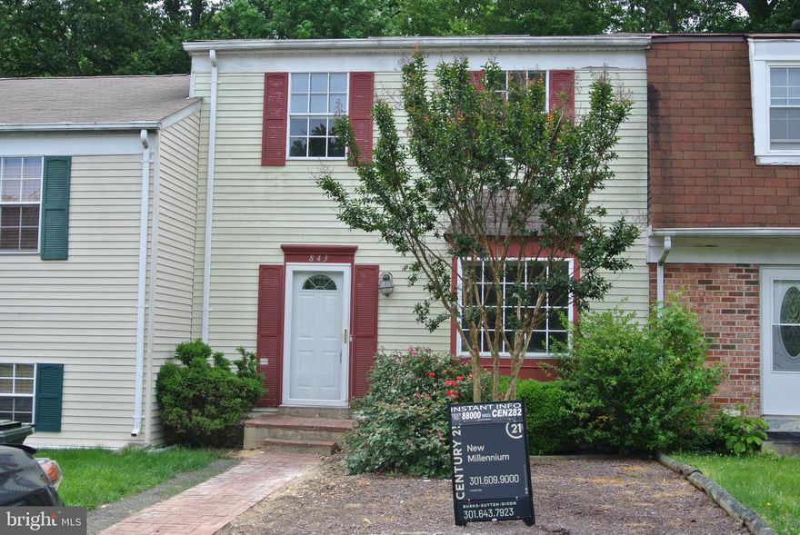 Back On Market! New Carpet and Paint.   Townhome with LOTS of possibilities.  A little TLC will make this place shine.    Huge Sunroom on Main Level.  Fully Finished basement.  Located in the Heart of La Plata.  Close to schools and shopping. Sold AS-IS