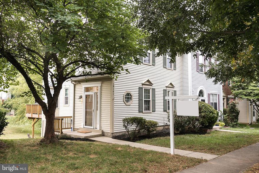 This lovely end unit townhouse has 3 bedrooms and 3 1/2 baths and is located in the popular Germantown Estates Community, very close to both an elementary and middle school. The unique side entrance provides additional privacy and features an extended porch with railing. Standing in your newly remodeled (2017) foyer you will look up to the open and spacious living room: featuring new (2017) hardwood floors and beautiful wood and iron post railings. Spread out and use this space as a living area or make it into your formal dining/living combo. Right off the living room is the spacious eat-in kitchen with room for a large table and plenty of natural light from both the bay window and the large sliding glass door that takes you out to your first of two outdoor spaces. This brand new (2018) enlarged 252 square foot  TimberTech deck is perfect for grilling on those summer evenings. Also featuring: A spacious master bedroom with a cathedral ceiling and updated private bath. 2 additional bedrooms with their own updated bath finish the upstairs. Basement area has tons of storage, full size washer and dryer and a recreation room with a fireplace that could easily be used as a fourth bedroom with its built-in shelves and walkout sliding glass door. The patio of this level finishes off the outdoor space. Both sliding glass doors and all windows except the kitchen bay window were updated with Andersen energy efficient panes approximately 15 years ago. A home warranty is being provided by the seller. Located within minutes of the Maryland SoccerPlex, Black Hills Regional Park, and Seneca Creek State Park, you have numerous local hiking and biking trail options! Don t miss out!