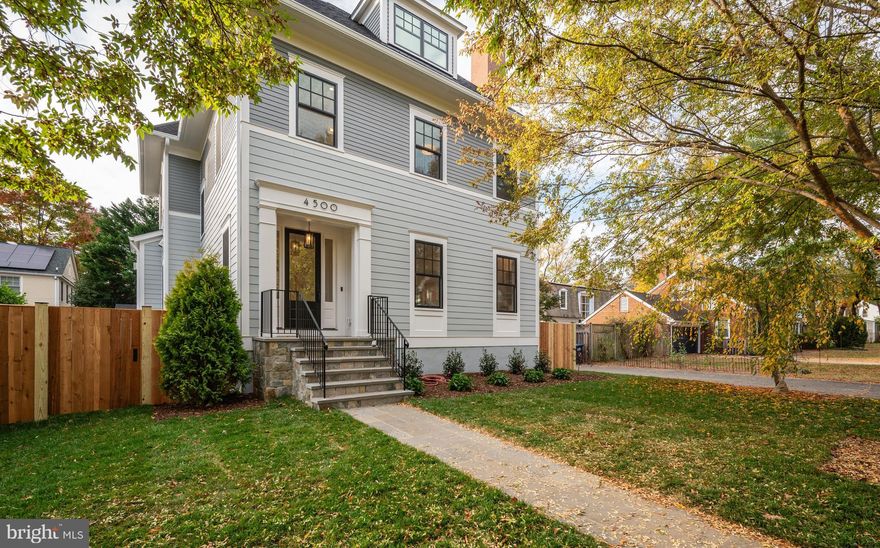 2nd chance - buyer got cold feet!  Construction is complete and ready for immediate occupancy.  Discover modern living at 4500 48th St NW, a stunning 7BD/5.5BA new home, with nearly 5,000 SF across four floors, and a detached garage. Designed by GTM and solidly built by District Quarters, you will find exceptional quality for the most discerning buyer in this unique offering in AU Park.  A few elements that really stand out are the great light, high ceilings, and ample backyard. You will be welcomed into the home via the grand foyer which leads you into the thoughtfully designed living space which includes a gourmet kitchen, dining room, living room, family room, and half bath. Transition seamlessly from the family room to your backyard which would be the perfect backdrop for entertaining friends and family. On the second floor, the stunning Primary Suite has 2 walk-in closets and its own spa-like bath, while each secondary bedroom has on suite bathrooms. The top floor/loft features yet another 2 bedrooms with a shared full bath. The final two bedrooms and full bath can be found in the basement, along with a handful of multipurpose rooms that could easily translate to an exercise room, rec room, game room, wine room, and storage room. AU Park offers a great sense of community and access to various public parks and playgrounds. The neighborhood is easily accessible via the metro bus as well as the AU/Tenleytown red line metro. Walking distance to the Spring Valley Shopping Center, homeowners will love the easy access to Millie’s and Waghsal’s. 4500 48th ST NW is the perfect place to call home.