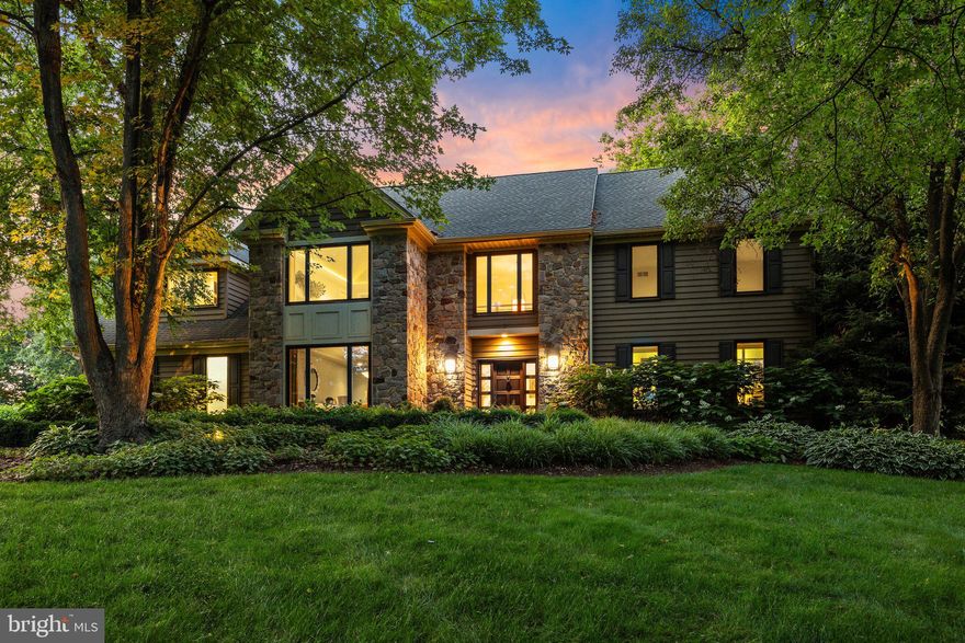 You would be forgiven for thinking that 3355 Lace Leaf in Doylestown is new construction! The current owners have meticulously cared for this home over the past 15 years with many upgrades and an undeniable care for every last detail in the home. This Bucks County suburban oasis offers modern amenities set amidst an extensive professionally landscaped garden.  With all new windows and HVAC in 2024, and a newer roof, the property offers a turnkey home for busy professionals who don’t wish to worry about maintenance. As you step inside this spectacular custom built home, you are immediately greeted with an elegant dining space to your left and an upgraded home office to your right. As you walk down the hallway you will be greeted by a second luxury office space and an expansive family room with high beamed ceiling.  The professional chef’s kitchen flows seamlessly from the family room creating a large open plan space suitable for families and entertaining!  With a large center island with built in cabinet space, a Wolf cooktop, expansive wine fridge, built-in coffee maker, and an oversized refrigerator, there is not much else needed for anything you and your family may wish to do. The rear of the home connects to a beautifully hardscaped patio and water feature through a glass nano wall which completely opens the space to the outdoors.  Completing the first level living is a 1/2 bathroom, Lutron programmable lighting, a custom designed laundry area, a custom designed mudroom, and a 3 car garage with built-in cabinet space, showroom style flooring, and multiple power sources. Heading up the contemporary designed stairwell, you will find 4 bedrooms and 2 full bathrooms. The master suite is complete with high vaulted ceiling, a large sitting area leading to a large walk-in closet.  The spa like master bathroom comprises a steam shower, soaking tub, custom built his and her vanities and sufficient custom cabinetry to allow you to store the important items you need to get ready for your day or to wind down from a hard day's work. To finish off this amazing interior living space is a finished basement with 1 full bathroom, a bonus room, wide open entertainment space with a sink and refrigerator, as well as additional unfinished storage space and meticulously cared for mechanicals. Last, but certainly not least, you will find this stunning Bucks County home surrounded by just under 2 acres of land that will blow you away. With a deck space connected to a pond with a mini waterfall, a patio with an outdoor kitchen, a pool with a 12 foot deep end and shallow areas for sitting, a vegetable garden, storage space for lawn equipment, a sauna, and the most beautiful landscaping, Lace Leaf cannot wait for the next owner to love the home for another 15 years. *VIRTUAL TOUR AVAILABLE*