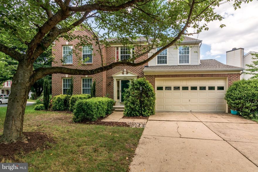 Beautiful brick front 4 bedroom home in Chapman Farm. Main level features include hardwood floors,crown molding, updated kitchen w/stainless appliances and a large island, family room has wood burning fireplace. Master suite with cathedral ceilings.  New carpet.  The backyard is perfect with a swimming pool, patio, deck and gazebo. Vacation in your yard! Basement is unfinished.