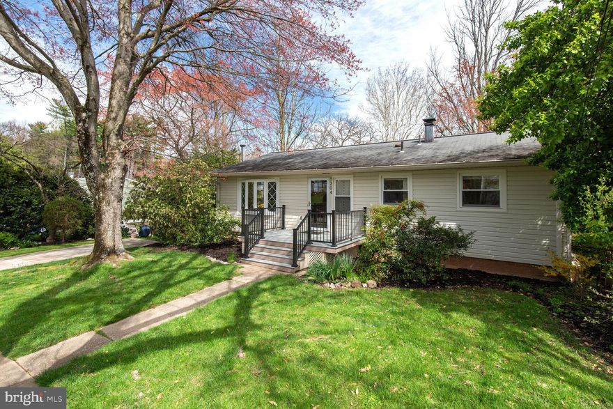 4 bedroom + 3 bathroom detached house on low-traffic street lined with trees and sidewalks.   Spacious rec room.  Laundry and storage areas.  Electric fireplace and platform for wood-burning stove.  2 new and permitted decks.  Fresh paint and cleaned.  Replacement windows.  New flooring.  New oven.  Generac power generator.  Fully-fenced back yard with garden bed.  The Owner occupied and loved the home for many years.  Located beside the gorgeous public Rockville Civic Center estate, Croydon Creek Nature Center, several playgrounds, baseball, tennis, and basketball courts + new pickleball courts down the road. 
 Bike paths and hiking trails leading toward DC or north to Lake Frank, Lake Needwood, and beyond.  Short and nice walk to schools.  Clean bus transportation at Baltimore Rd. intersection + the Rockville Metro Station and downtown Rockville eateries are about 1 mile away.  OPEN HOUSE SATURDAY AND SUNDAY 2:00pm to 4:30pm.