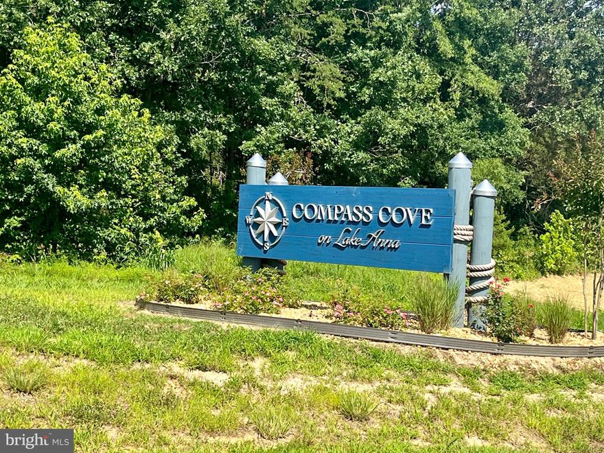 Water access lot ready to Build On! Don't miss this opportunity to own a 1.9 acre water access lot in the sought after Compass Cove community at Lake Anna! This lot is ready for your dream home home-bring your builder! Enjoy close proximity to local restaurants, shopping and dining, all while being just a short walk or drive to the lake!
