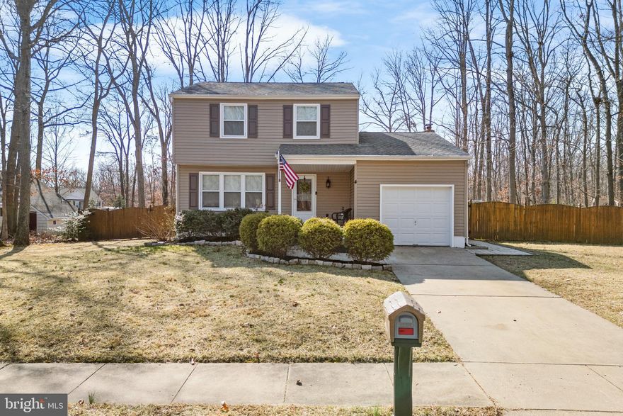 Multiple Offers Received. Offer Deadline is Tuesday 3/18 @ 6pm.  Located in the appealing Cedarbrook community, this lovely 3 bedroom, 1 and a half bath home with a finished basement is cute, cozy, and comfortable inside and out. Situated on a neatly manicured nearly 1/2 acre lot, the home’s exterior boasts ample curb appeal and a spacious backyard that is perfect for recreation, relaxation and entertaining. Upon entering the home, you will find distressed engineered hardwood flooring that greets you at the doorway and extends throughout the living room and kitchen. A bank of windows in the living room creates a sunny and inviting place to relax and unwind while double entryways from the living room into the kitchen, allows for a seamless flow of activity and conversation between these clearly designated spaces. Hickory cabinets topped with sleek black granite countertops and a ceramic tile backsplash, gives the large eat-in kitchen a stylishly rustic feel. Overlooking the backyard, the kitchen is generously sized and could accommodate a center island and a full-sized dining table. Off the kitchen is the main–floor powder room and the laundry area with pantry and access to the attached one-car garage and the backyard deck. Upstairs, you will find the generously-sized main bedroom, 2 secondary bedrooms, and the full bath.  The finished basement with separate rooms designated for a recreation/playroom, a home office, and an efficient storage space adds even more functional living space to this home’s 1392 sqft layout. Enjoy all the benefits this home offers including newer A/C unit and shed, plus convenient walkability to the local elementary school and Calabrese Memorial Park. Don’t miss out! Call today to schedule your personal tour.