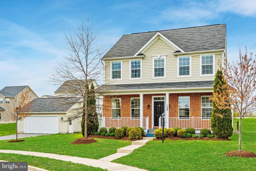 Sitting on a 0.25 acre lot, one of the largest lots in Snowden Bridge, this well-maintained 4-bedroom, 3.5-bathroom house offers carefree living for those who prefer to live comfortably without the headaches of cleaning and maintaining excess space.When approaching the house, you can t help but notice its well-landscaped yard, and the spacious porch reminiscent of days gone by. Once inside the house, you will find a traditional 3-level floor plan with a formal dining and living room on either side of the entrance foyer. Directly ahead you will find a spacious family room, with a gas fireplace, connected to an open plan kitchen offering a large island and room for a breakfast table. The main level also offers a powder room, a laundry room, a pantry, and a coffee/beverage station. The upper level offers a master bedroom with a walk-in closet, and an en-suite bathroom with separate tub and shower. The lower level, with walk-up stairs to the outside, offers a fully finished rec room, an exercise/hobby room, and a utility/storage room.