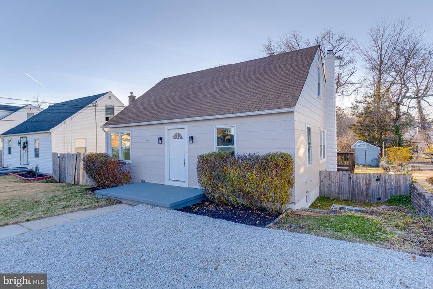 AGENTS - PLEASE VIEW AGENT REMARKS IN BRIGHT MLS. This beautifully updated Cape Cod delivers the space, style, and comfort to truly live the life you envision. Thoughtfully designed with sleek, modern finishes throughout, this 4-bedroom, 2-bathroom home offers exceptional versatility and charm. The main level welcomes you with an open-concept layout featuring a spacious living room, dining area, and a stunning kitchen—perfect for both everyday living and entertaining. The kitchen shines with stainless steel appliances, white shaker cabinetry, quartz countertops, and tasteful finishes throughout. Two generously sized entry-level bedrooms offer new carpeting and fresh paint, while the fully updated bathroom showcases new fixtures and elegant ceramic tile. Upstairs, you’ll find two additional well-sized bedrooms, ideal for family, guests, or a home office setup. The finished basement expands your living space with a large recreation room perfect for entertaining, a potential fifth bedroom, a full bathroom, and a utility room with ample storage. Step outside to a spacious covered rear deck—an ideal retreat for relaxing or hosting gatherings. The large fenced-in backyard includes a storage shed and offers plenty of room to enjoy the outdoors. Additional highlights include private off-street driveway parking.

This home truly has it all—space, updates, and timeless appeal.

Please schedule all showings online via Showing Time.

Offers may be entered ONLINE through Wednesday, January 7, 2026 at 6:00 pm.

AT SELLER'S DISCRETION, AN OFFER MAY BE ACCEPTED AT ANY TIME.