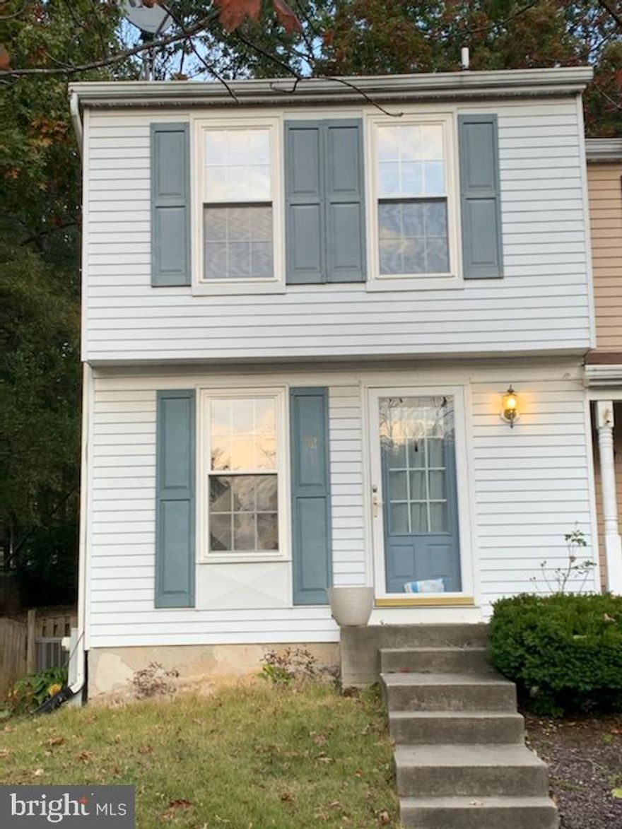 Landlord is requiring a minimum credit score of 600, security deposit of $1850.00 and a pet deposit of $400.00.  Only small pets under 30lbs allowed. No vouchers are being accepted. 2 Bedroom, 2 full bath EOG townhouse in great location close to White Marsh Mall, Rt 43, 695 and I95. Townhouse is located at end of court making it  a very private location.  Primary bedroom has two very spacious closets.  Updated bathrooms and eat in kitchen with slider leading to large rear deck.