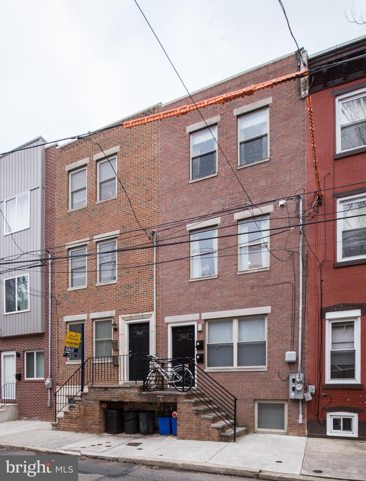 Fantastic, updated 2 bi-level apartments in one building in Fairmount! The first bi-level unit features 1 bed, 1 bath, hardwood floors throughout, stainless steel appliances, and a private outdoor space. Currently rented for $1,350/mo. This unit is rented month to  month with automatic renewal with a 30 day proper notice. The second bi-level unit features 2 beds, 2 baths, hardwood floors, exposed brick, stainless steel appliances, and 2 outdoor spaces with city skyline views.  Previously rented for $2,300/mo and is great for  an owner occupied duplex. This is a  major investment opportunity to own a duplex in a prime location surrounded by new development. Incredible design, use of materials, and sun filled units!  Separately metered and include a sprinkler system and separate washer/dryers. This area is thriving with hip influences, convenience and above all else, surging demand! Within walking distance to  Fairmount Park, Kelly Drive, Tela's Market, Bishop's Collar, Jack's Firehouse, Urban Saloon, museums, shopping and more. Don't miss this opportunity!
