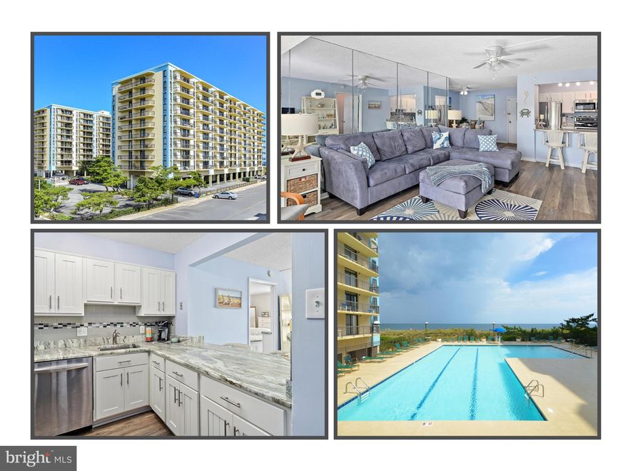 WHY WAIT TO BUY THE BEACH HOUSE?? Hurry to see the beautifully remodeled condo in the highly sought after BRAEMAR TOWERS in North OC*Featuring 2 spacious bedrooms, 2 full bathrooms & large balcony with side ocean view*Updated kitchen includes large breakfast bar, upgraded counters, pantry & SS appliances*Spacious living room with balcony - perfect spot to enjoy the fireworks from North Side Park*Primary bedroom with 3 closets, primary bath & access to balcony* Remodeled bathrooms, laundry in unit, updated flooring, fresh paint & so much more*Braemar Towers boasts endless amenities to include an ocean front pool/pool deck, saunas, tennis courts, arcade, fitness room, beach lockers, beach level restrooms,  party room, outdoor showers , on-site management, security and extra large parking lot*UNIT #1104 is conveniently located on pool deck level of the South Tower-GREAT CONDO FOR A 2ND HOME OR RENTAL!