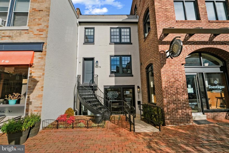 Welcome to this fully-furnished modern and updated multi-use building with 2 units & retail space in the heart of Old Town with 2 parking spaces!! Zones Commercial and King Street Urban Retail the opportunities are endless.  This 3 level building features two charming 2-level residences and seamlessly blends modern amenities with the historic ambiance of the area + a lower level retail space.   Retail space is currently leased as an Eye Brow shop and 3 years remains on their lease.  On each of their main levels, you'll discover a bright all-white kitchen with quartz countertops, stainless steel appliances, a spacious kitchen island featuring a large central sink, under-cabinet lighting, tile backsplash and a convenient pantry. The open-concept design welcomes in natural light streaming through the front windows and offers ample space for a dining area, making it perfect for entertaining. Upstairs you'll find two generously sized bedrooms in each unit, each with their own full bathroom that feature stylish subway tile, modern vanities, and glass-enclosed showers. Recessed lighting and wood floors throughout this exquisite pied-à-terre.  This building is being sold with furniture!  Situated just 2 blocks away from the King Street Metro, VRE, Amtrack, and a variety of local retail shops and restaurants.