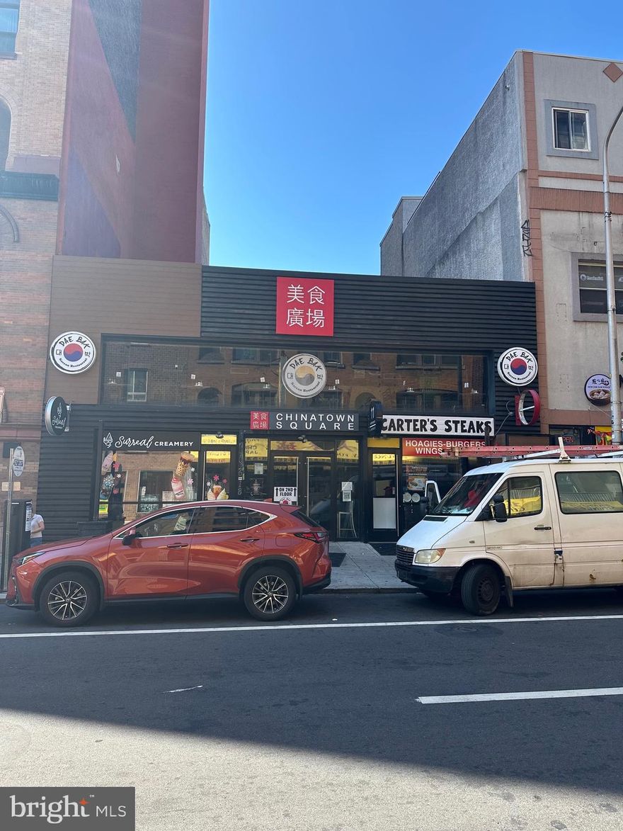 Commercial property with 8 takeout stalls on the first floor; two being a store front with glass, dining area in the back that can seat several tables, restroom with several bathroom stalls in one restroom and storage space for employees. Second floor has two huge open space for restaurants, bars and karaoke rooms a total of 7 medium sized rooms and two huge rooms enough for dining as well as restrooms as well. Zoning CMX-4. Property is currently tenant occupied, for more information please reach out regarding tenant and lease information.