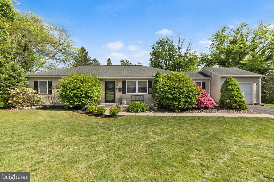 SATURDAY OPEN HOUSE CANCELED Tucked away in a quiet neighborhood yet perfectly situated near it all, this home offers the best of both worlds. Enjoy immediate access to scenic trails, the Paoli Amtrak Station for easy commutes to Center City and New York, and the award-winning Great Valley School District. When it comes to location, this one checks every box. Whether you're seeking the ease of one-floor living or a move-in-ready home in a premium location, 157 Gable Road is a must-see. Step inside to find beautifully refinished floors and fresh, neutral paint throughout. The spacious living room is bathed in natural light, courtesy of a large picture window that welcomes the outdoors in. This space flows effortlessly into the formal dining room- ideal for both everyday living and hosting special gatherings. The heart of the home, the kitchen, has been thoughtfully renovated with today’s modern lifestyle in mind. Featuring stainless steel appliances, elegant quartz countertops, and stylish natural wood floating shelves, this space is both functional and beautiful. Just beyond the kitchen is a cozy den, currently serving as a home office but offering flexible potential as a playroom, home gym, or additional living space- whatever suits your needs. A dedicated laundry room completes this wing of the home. Down the hall, you’ll find three generously sized bedrooms and a spacious full bathroom, all conveniently located on the main level. Situated on a flat, (nearly) half-acre lot, the backyard is a dream- perfect for entertaining, gardening, playing, or simply relaxing in your own outdoor oasis. An attached garage provides additional storage and convenience. Ideally located near the best of the Main Line, this home offers close proximity to premium shopping, top-rated dining, public transportation, and more, all while maintaining a peaceful, neighborhood feel.